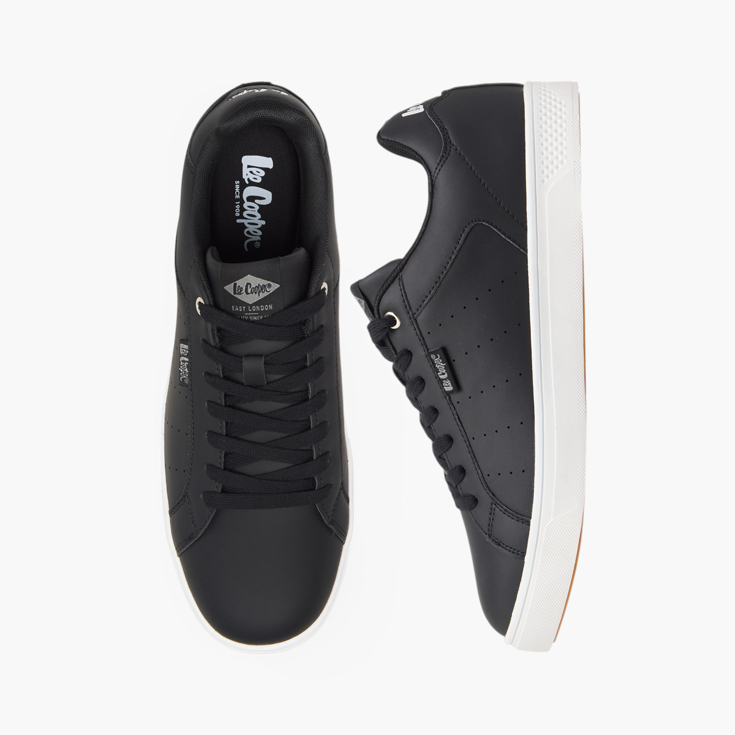 Lee Cooper Men's Perforated Sneakers with Lace-Up Closure-men-shoes-sneakers-image-1