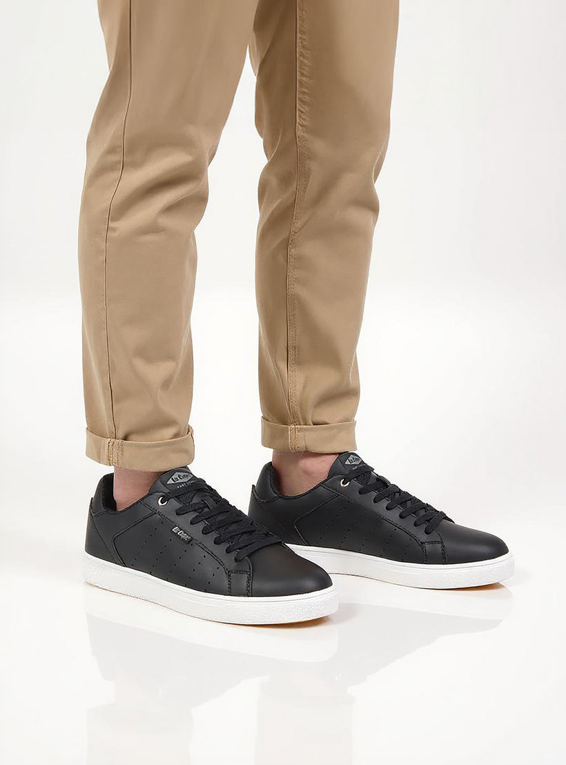 حذاء سنيكرز مثقب برباط إغلاق للرجال من لي كوبر-men-shoes-sneakers-image-2