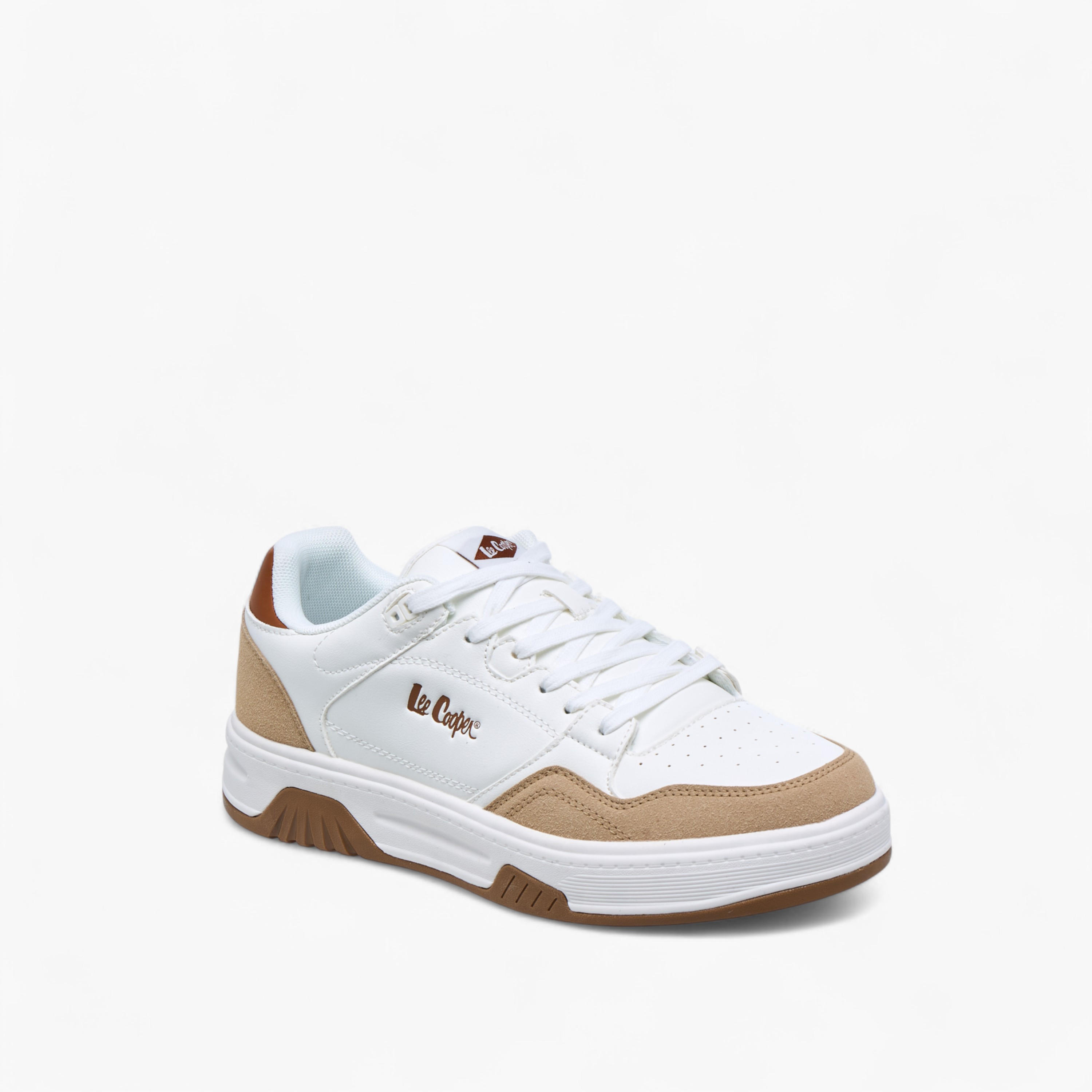 Lee Cooper Men's Perforated Lace-Up Sneakers-men-shoes-sneakers-image-2