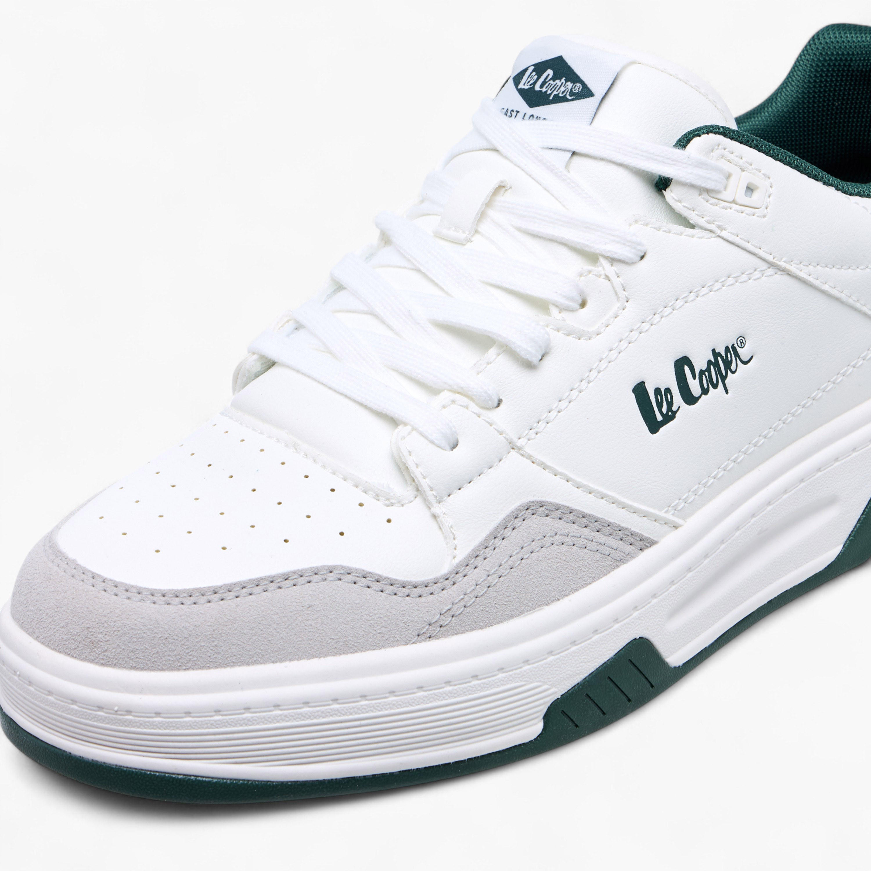 Lee Cooper Men's Perforated Lace-Up Sneakers-men-shoes-sneakers-image-4