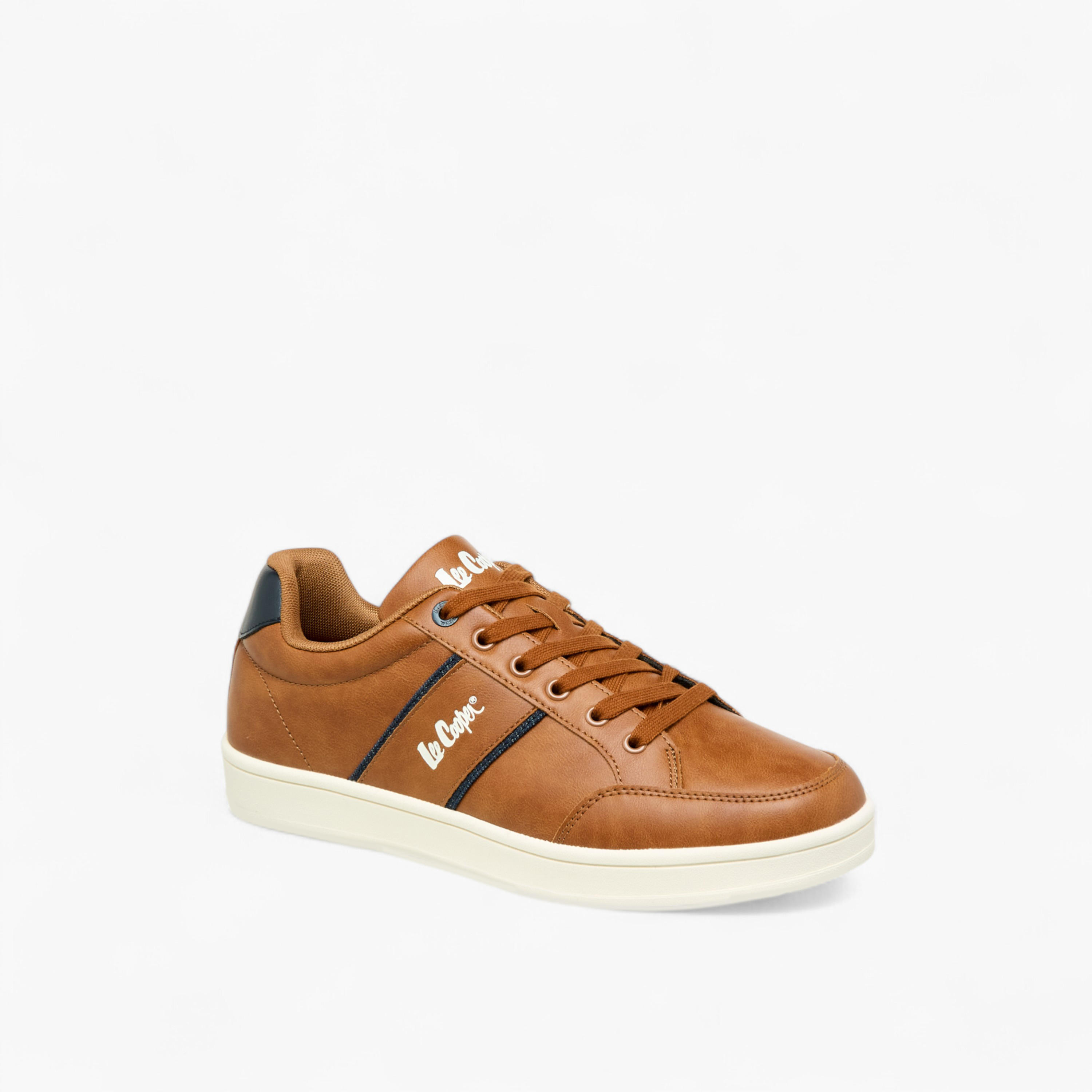 Lee Cooper Mens' Panelled Lace-Up Sneakers-men-shoes-sneakers-image-2