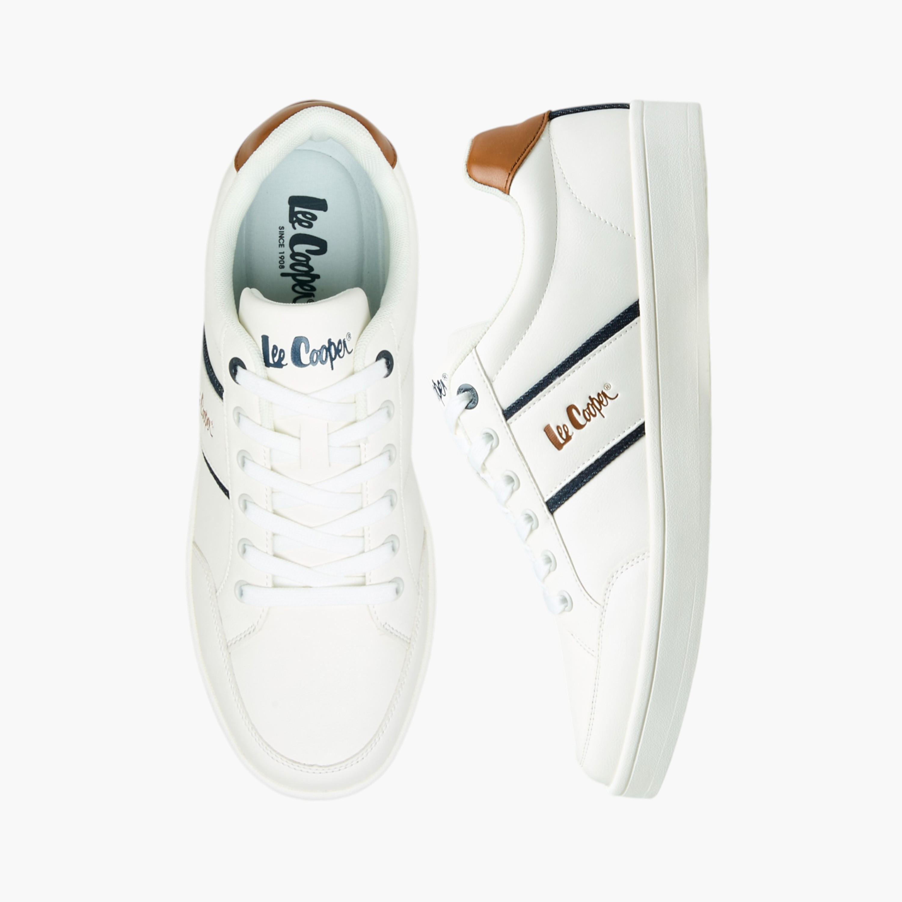 Lee Cooper Mens' Panelled Lace-Up Sneakers-men-shoes-sneakers-image-1