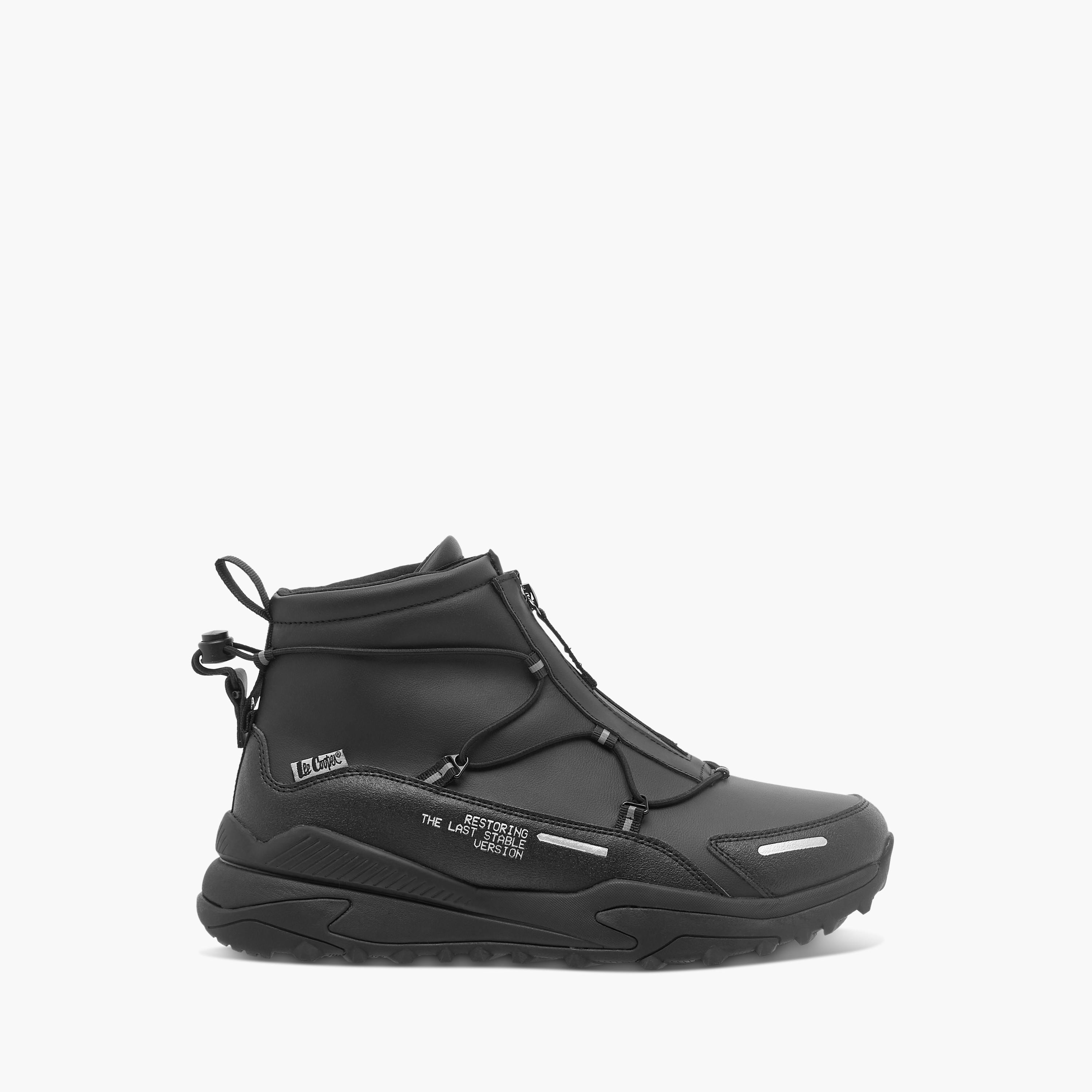Lee Cooper Men's Solid Chukka Boots with Lace Detail and Zip Closure-men-shoes-boots-image-8