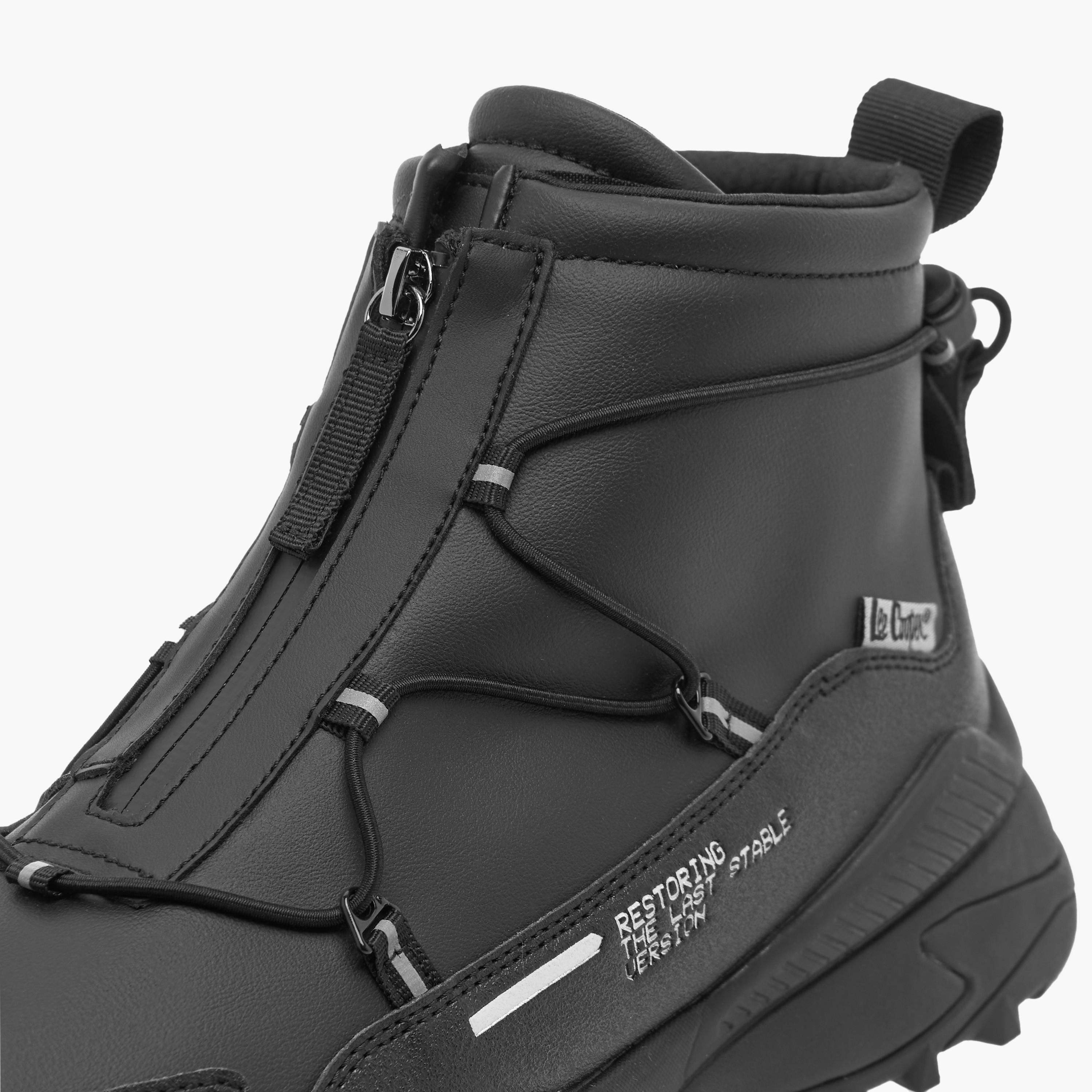 Lee Cooper Men's Solid Chukka Boots with Lace Detail and Zip Closure-men-shoes-boots-image-9