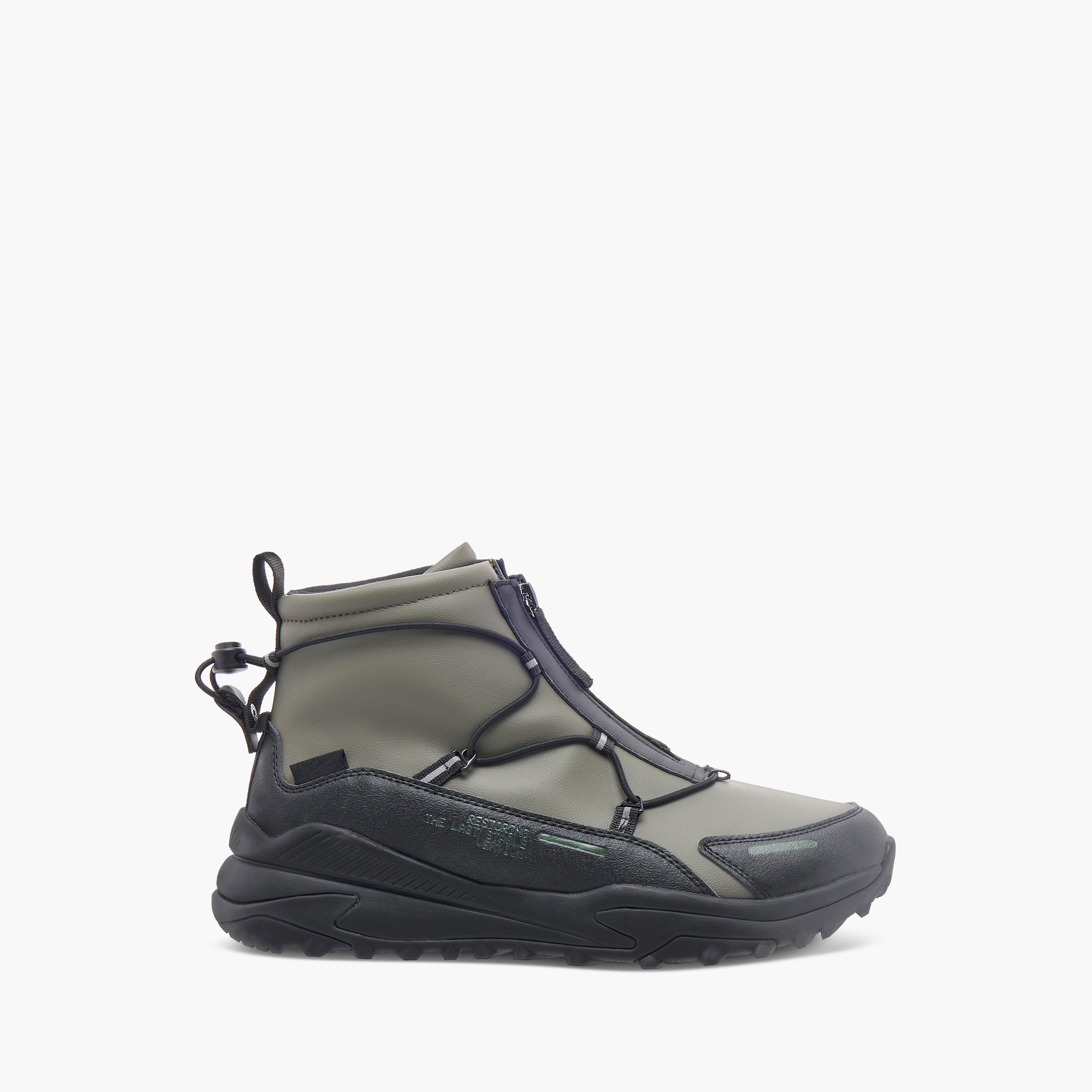 Lee Cooper Men's Solid Chukka Boots with Lace Detail and Zip Closure-men-shoes-boots-image-3