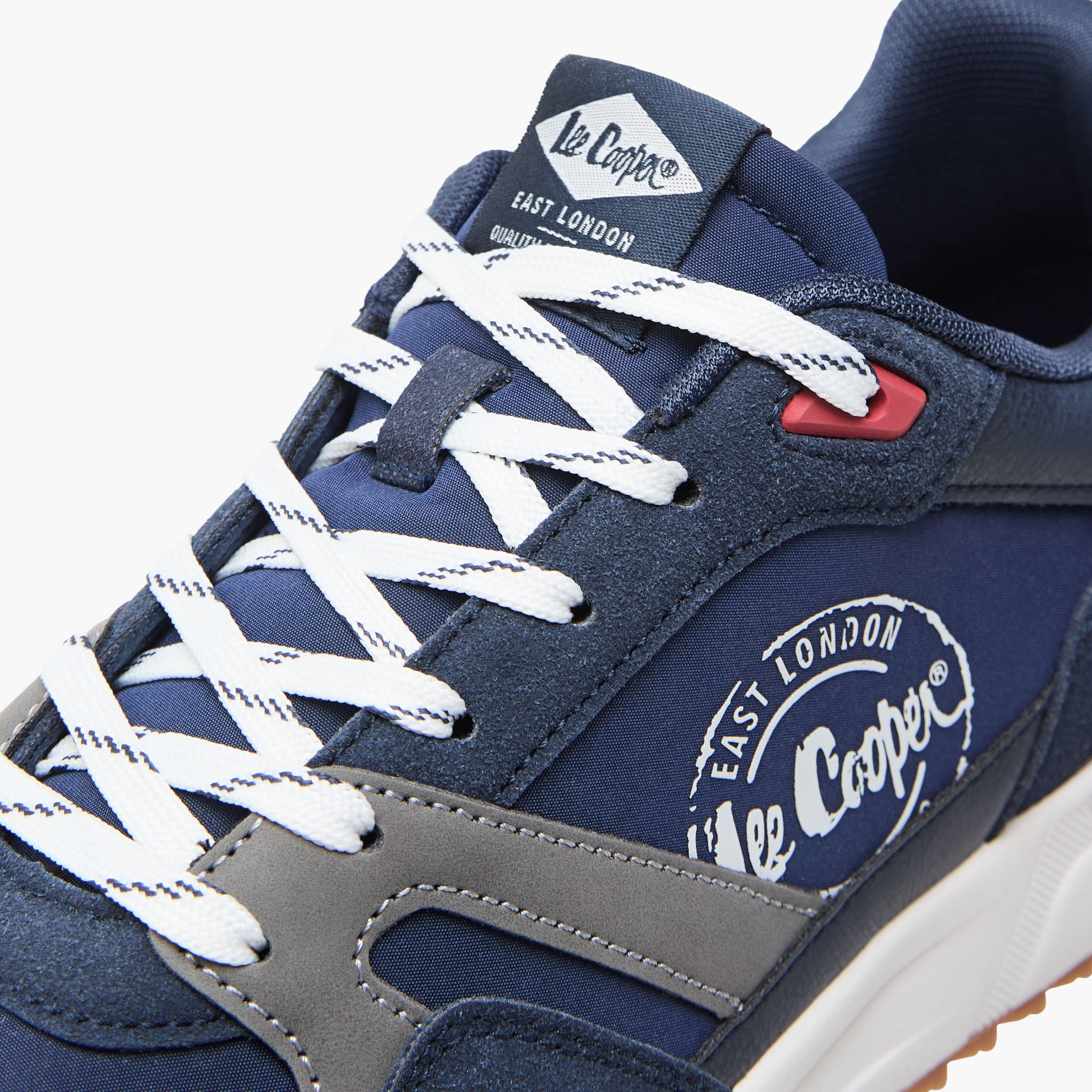 Lee Cooper Men's Panelled Lace-Up Sneakers-men-shoes-sneakers-image-4