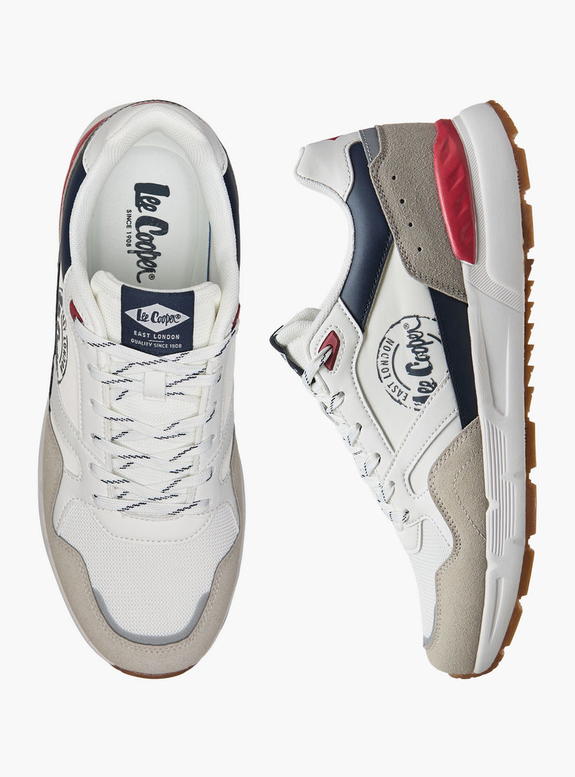 Lee Cooper Men's Panelled Lace-Up Sneakers-men-shoes-sneakers-image-1
