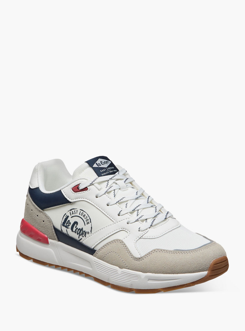 Lee Cooper Men's Panelled Lace-Up Sneakers-men-shoes-sneakers-image-2