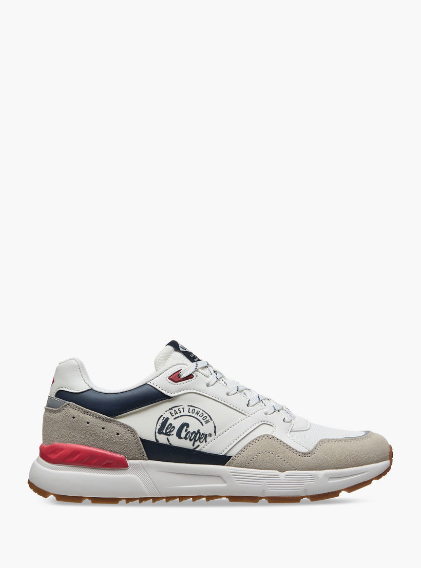 Lee Cooper Men's Panelled Lace-Up Sneakers-men-shoes-sneakers-image-3