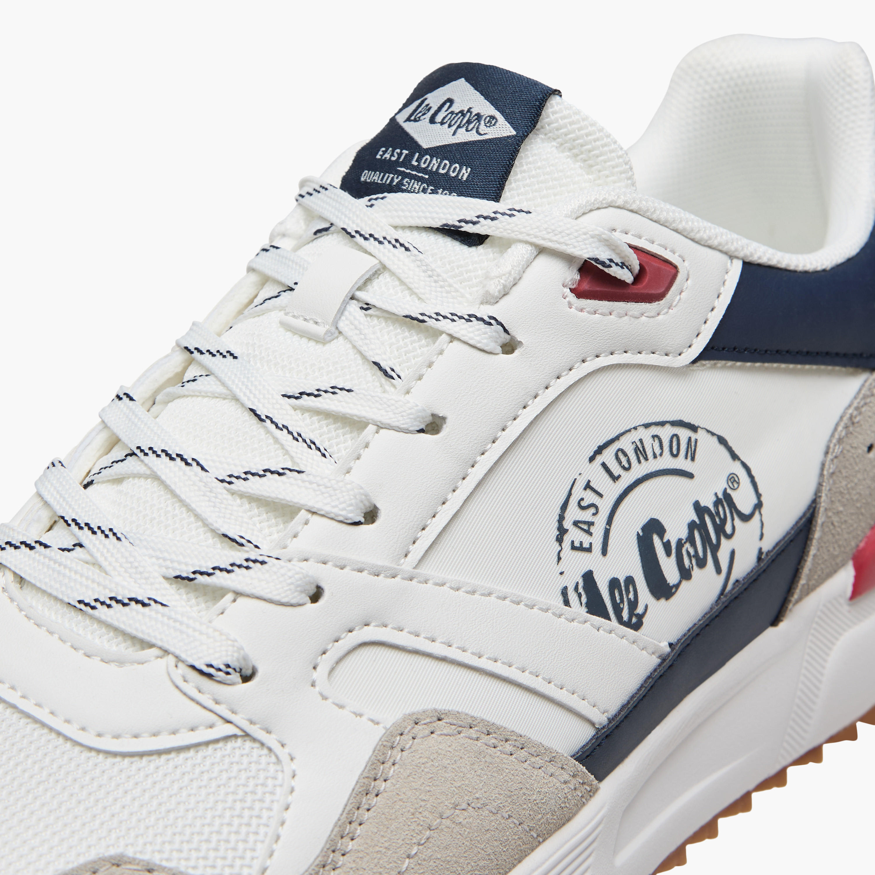 Lee Cooper Men's Panelled Lace-Up Sneakers-men-shoes-sneakers-image-4
