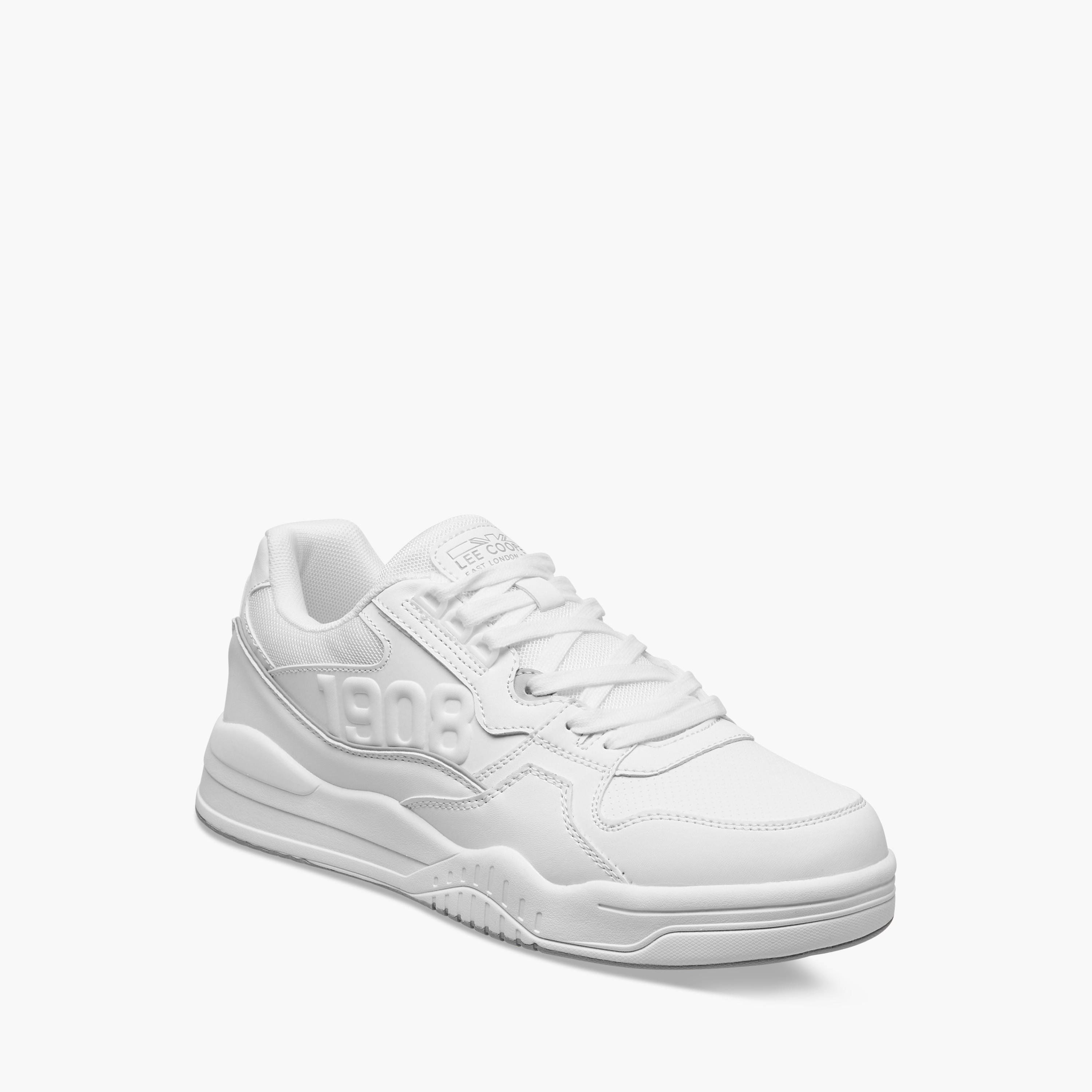 Lee Cooper Men's Panelled Sneakers with Lace-Up Closure-men-shoes-sneakers-image-2