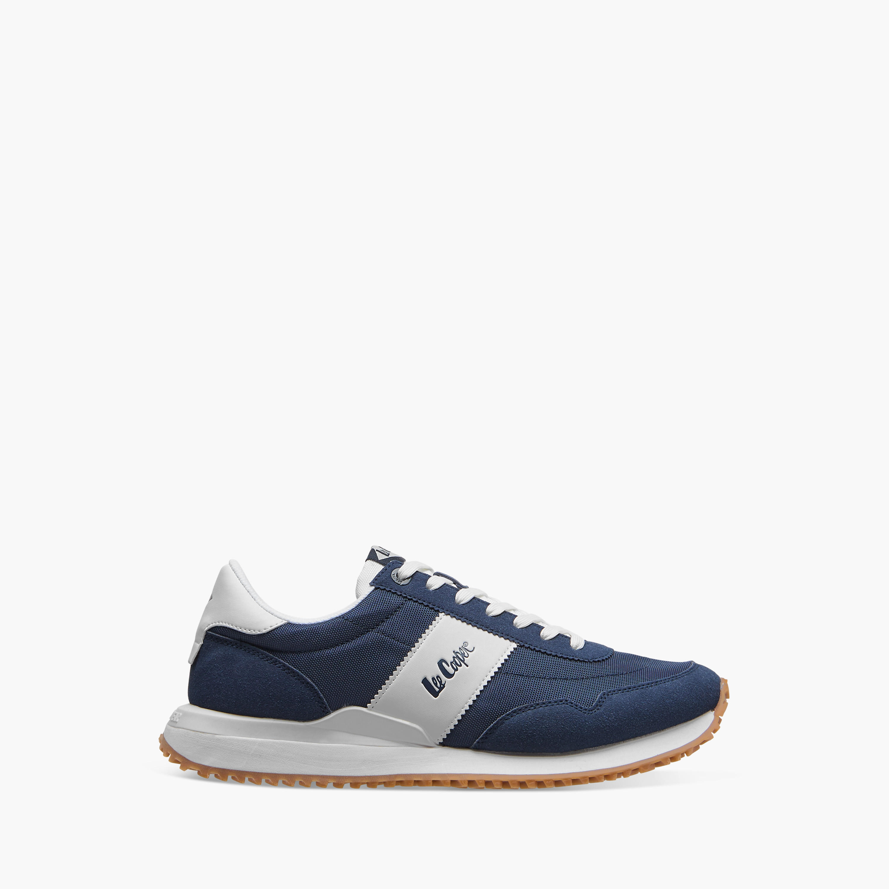 حذاء سنيكرز بتفاصيل شعار ورباط إغلاق للرجال من لي كوبر-men-shoes-sneakers-image-3