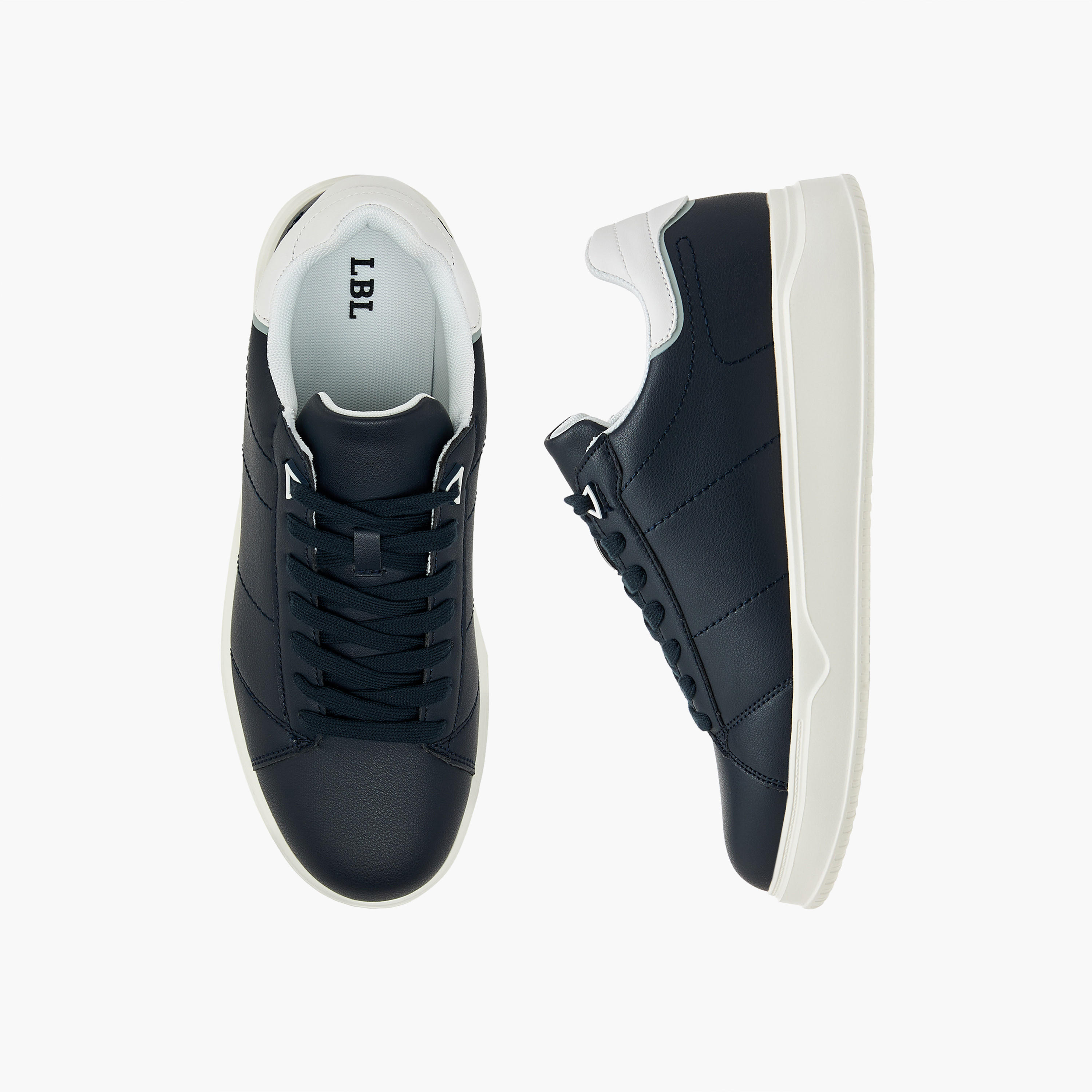 حذاء سنيكرز ساجة بطول الكاحل ورباط إغلاق من أل بي أل من شو أكسبريس-men-shoes-sneakers-image-1