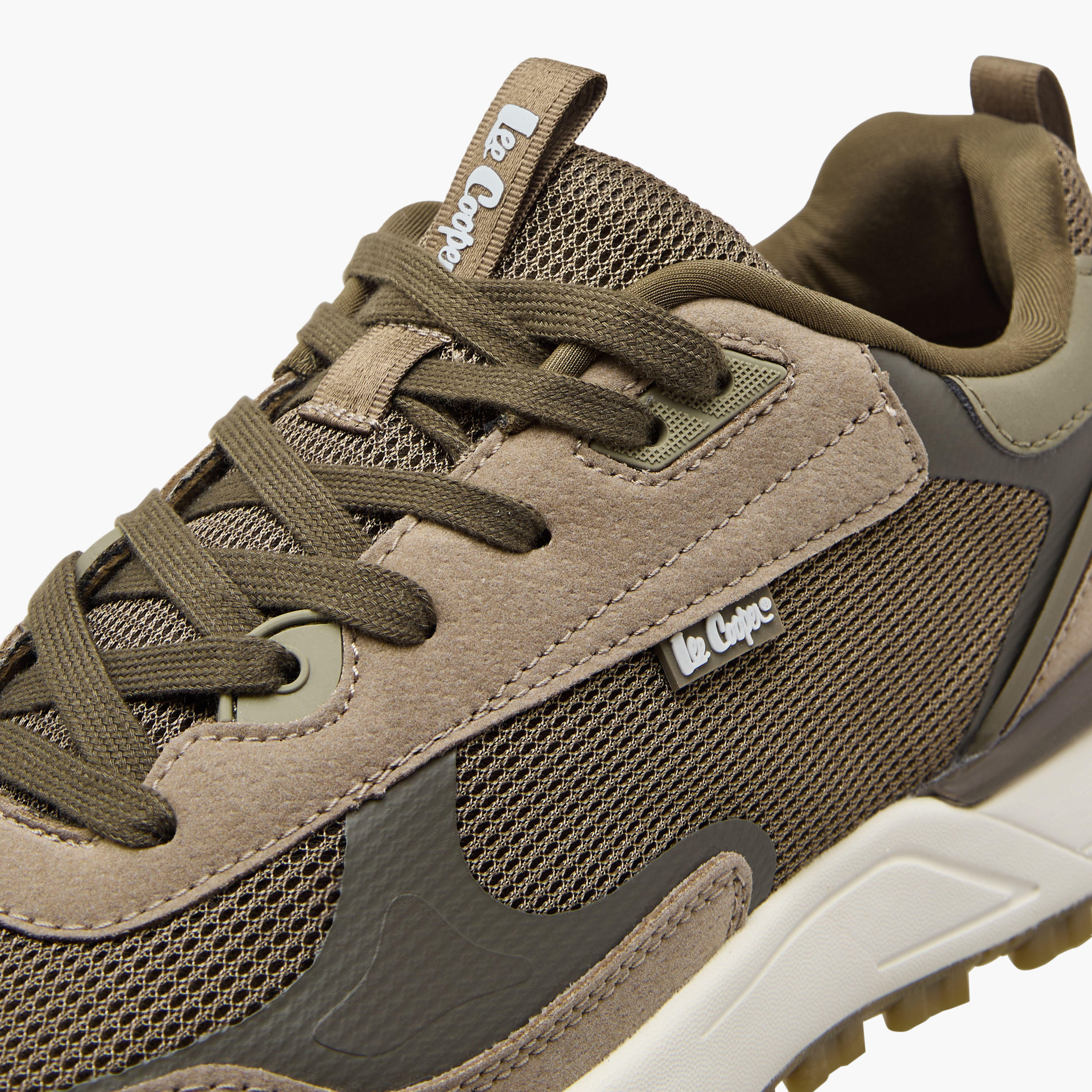 Lee Cooper Men's Panelled Sneakers with Lace-Up Closure-men-shoes-sneakers-image-4
