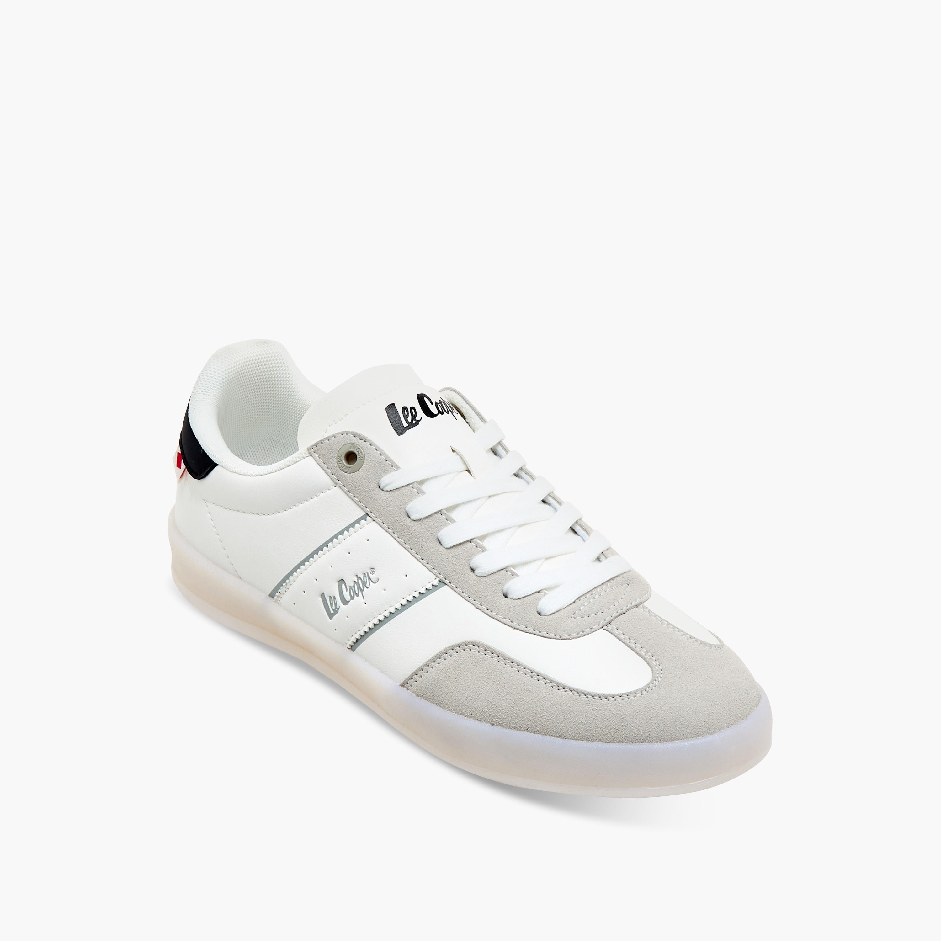 Lee Cooper Men's Panelled Sneakers with Lace-Up Closure-men-shoes-sneakers-image-2