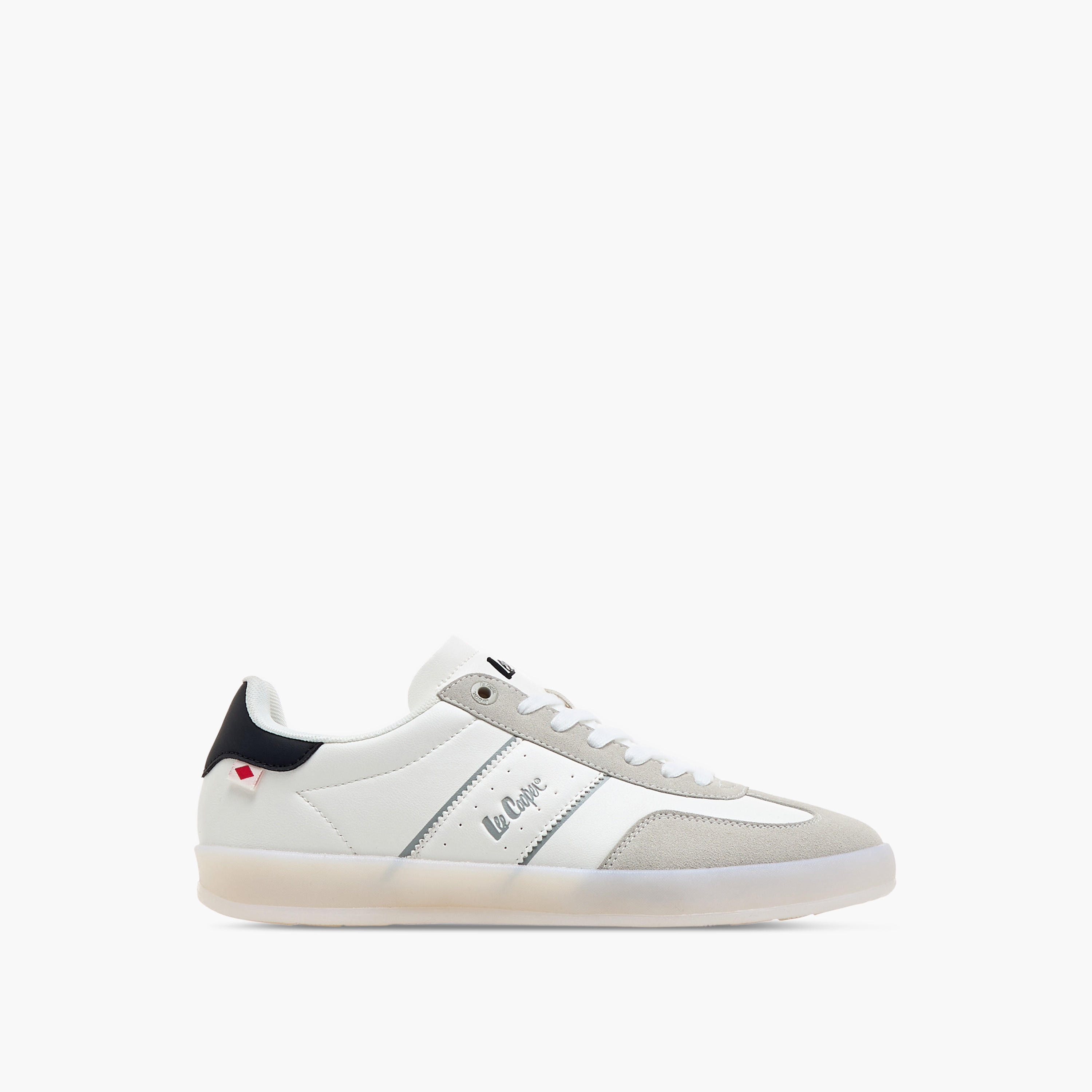 Lee Cooper Men's Panelled Sneakers with Lace-Up Closure-men-shoes-sneakers-image-3