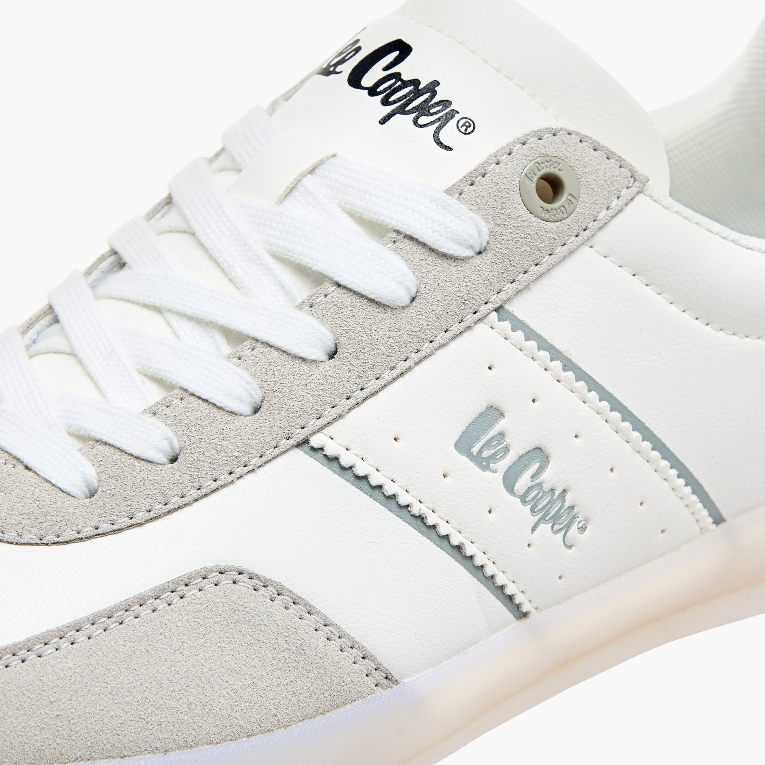 Lee Cooper Men's Panelled Sneakers with Lace-Up Closure-men-shoes-sneakers-image-4
