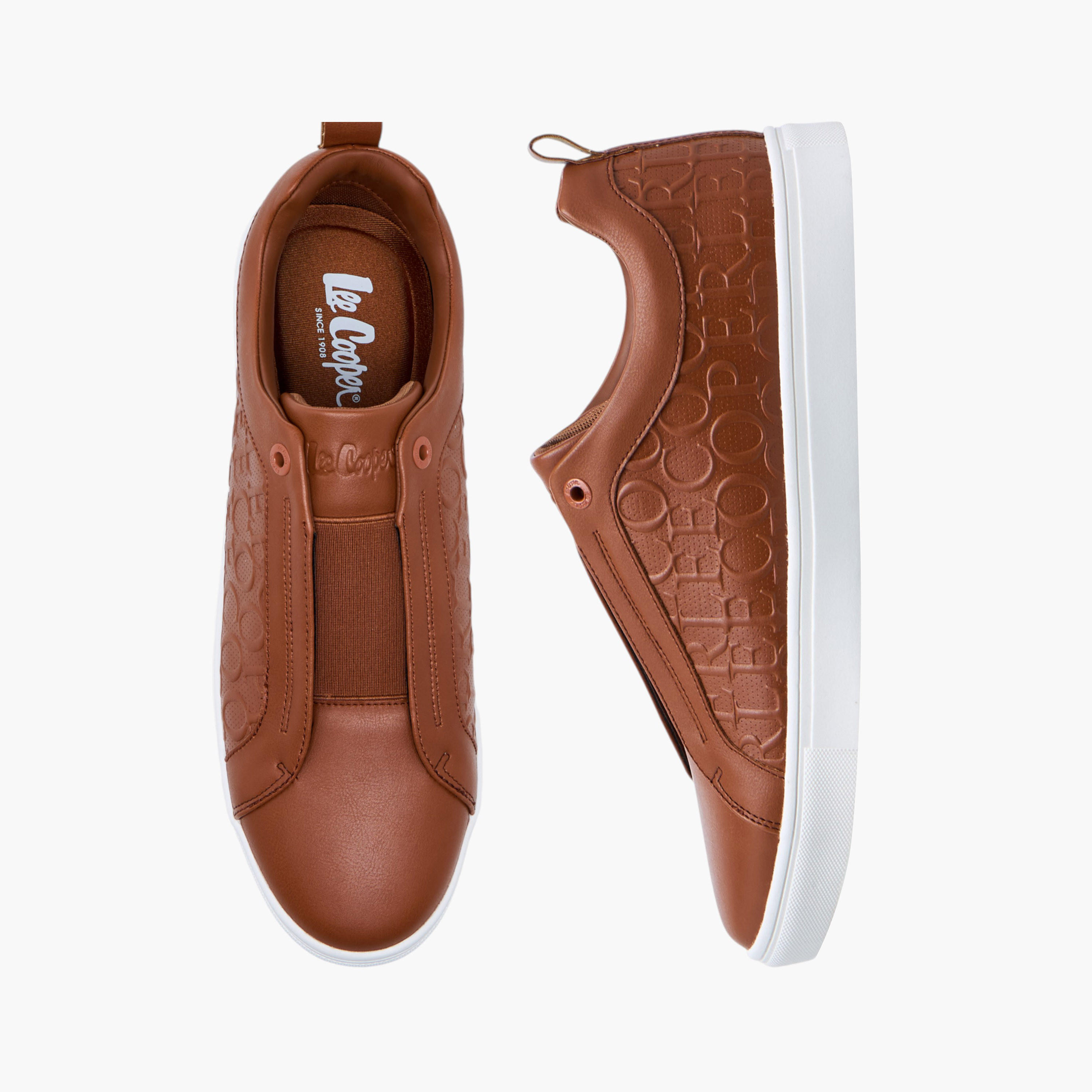 Lee Cooper Men's Embossed Slip-On Loafers-men-shoes-loafersandmoccasins-image-1