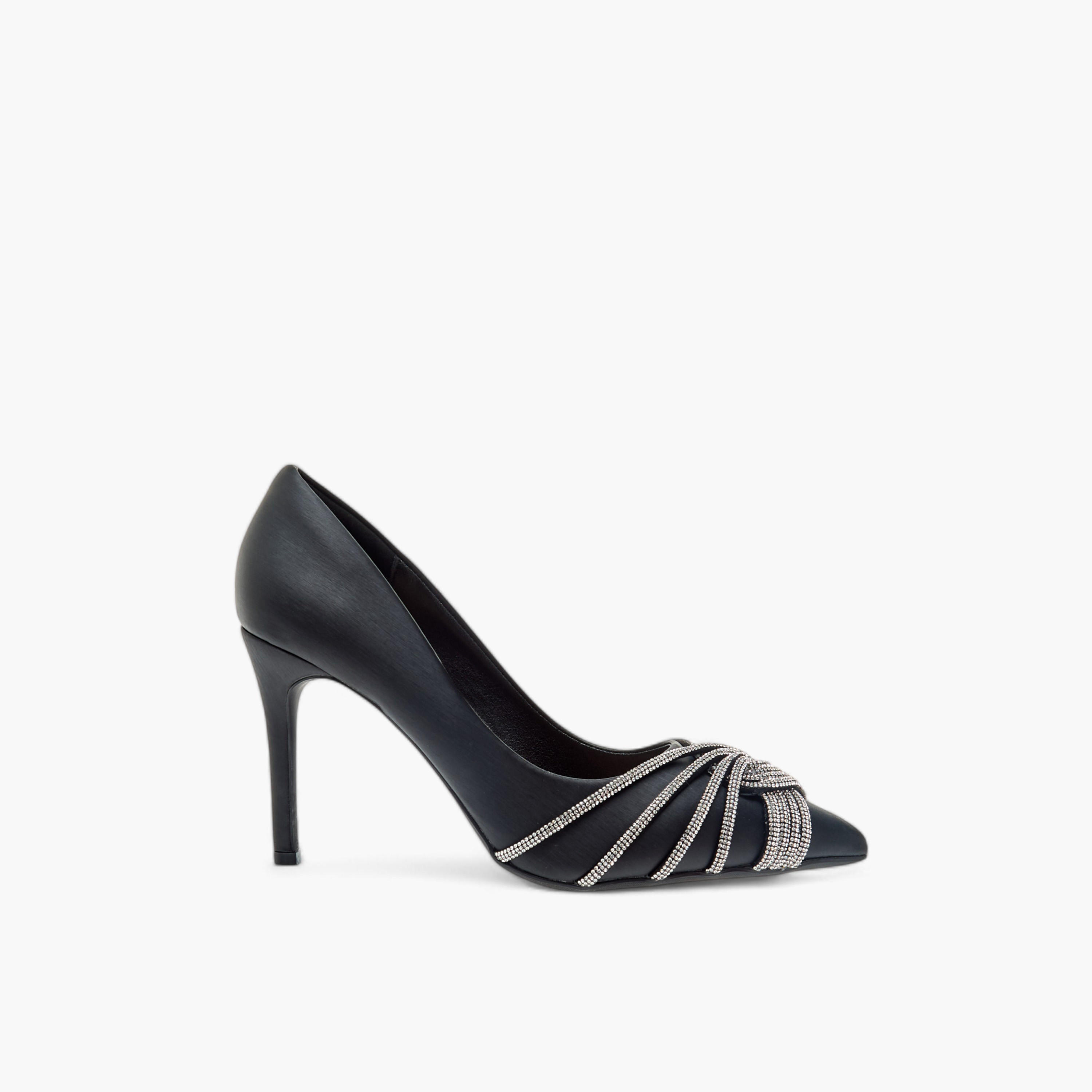 Flora Bella Embellished Slip-On Pumps with Stiletto Heels-women-shoes-heels-image-3