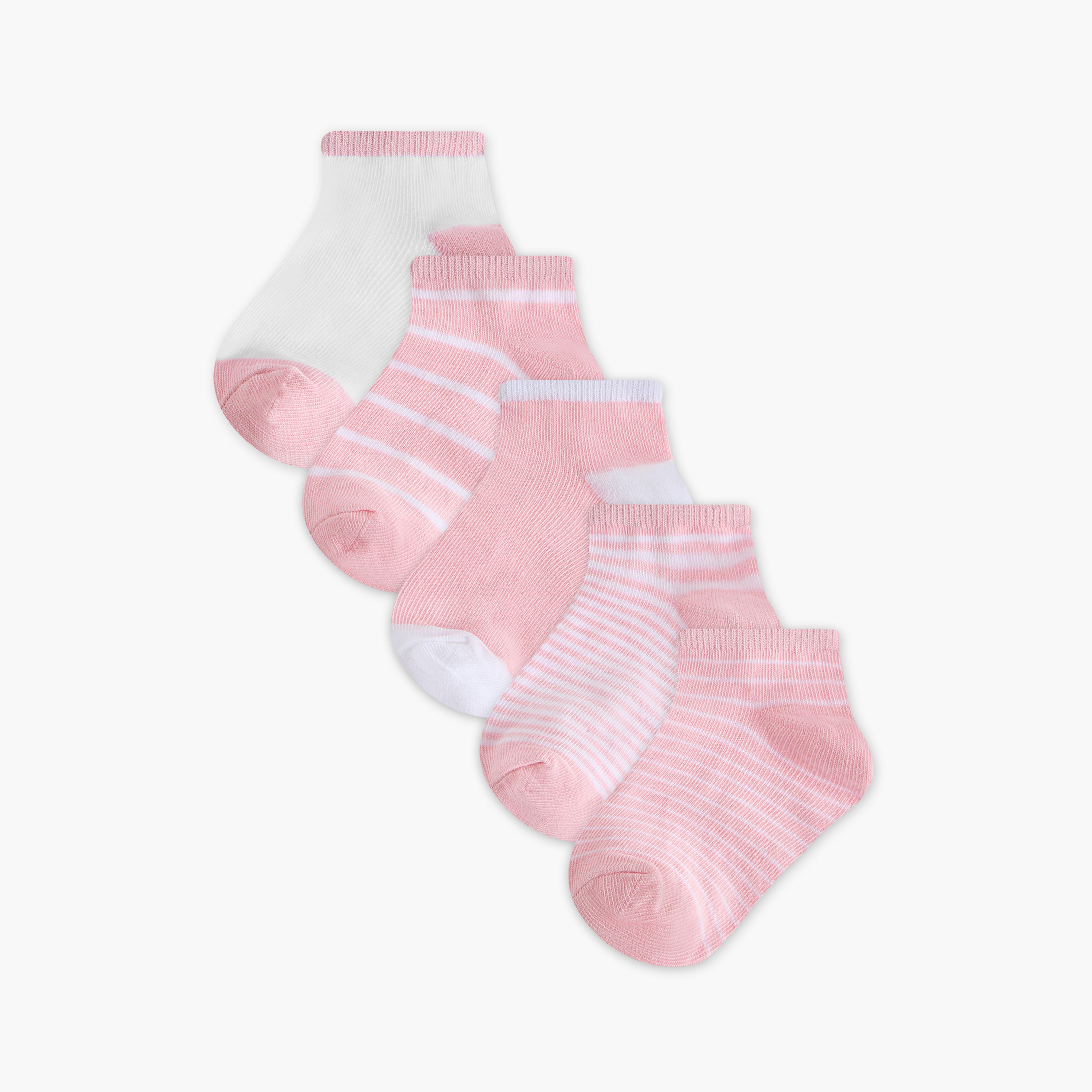 Flora Bella Assorted Ankle Length Socks - Set of 5-girls-accessories-socks-image-1