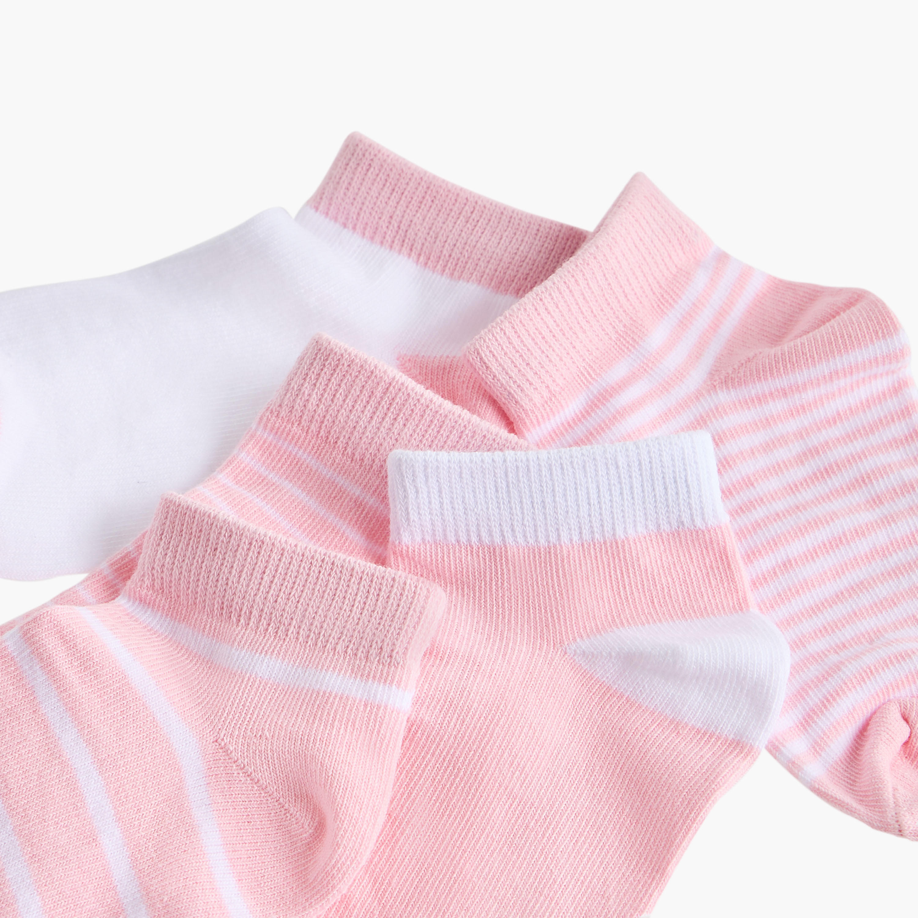 Flora Bella Assorted Ankle Length Socks - Set of 5-girls-accessories-socks-image-4