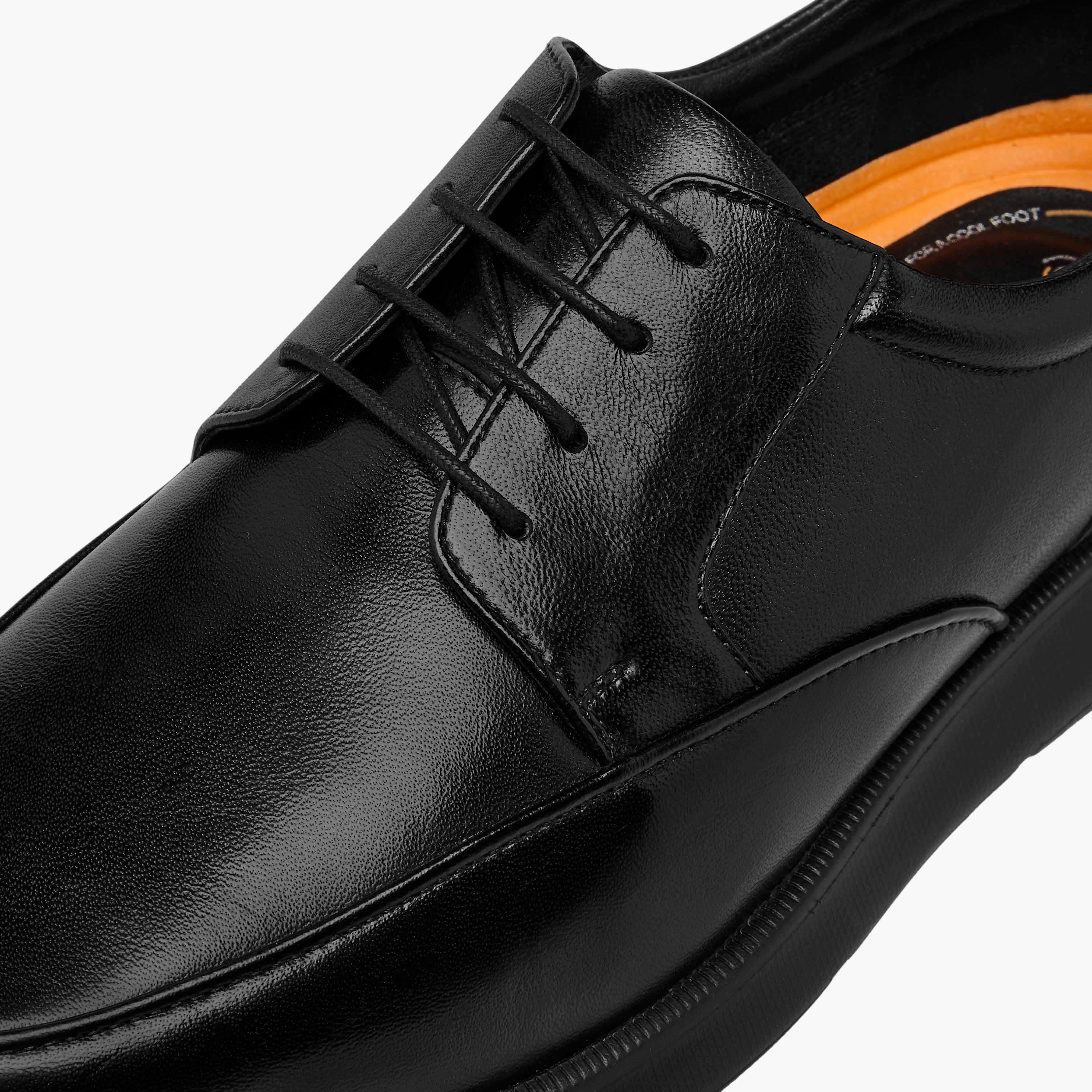 Le Confort Leather Solid Lace-Up Derby Shoes-men-shoes-formalshoes-image-4