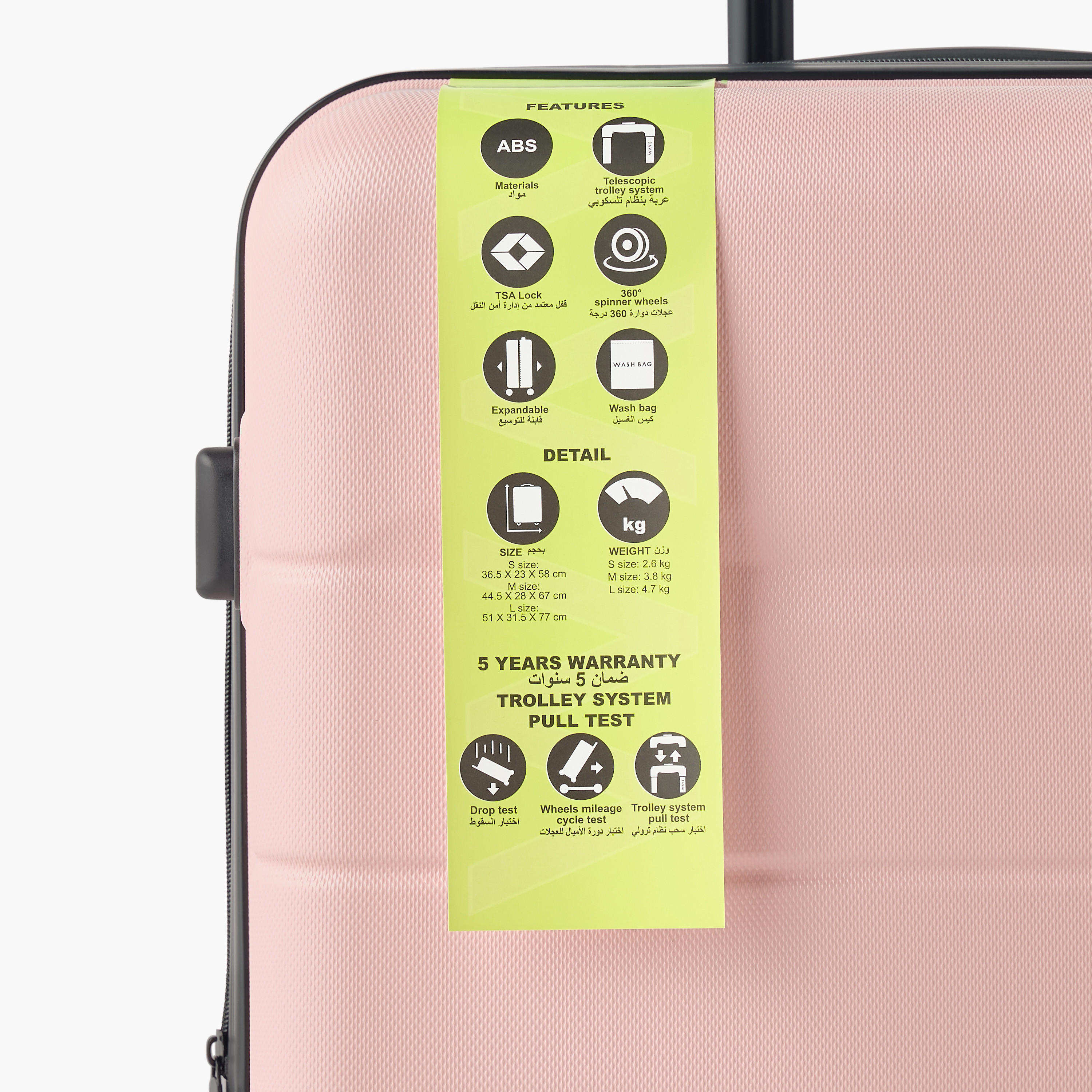 WAVE 3-Piece Hardcase Trolley Bag Set with Retractable Handle-travel-luggagesandbags-luggage-image-8