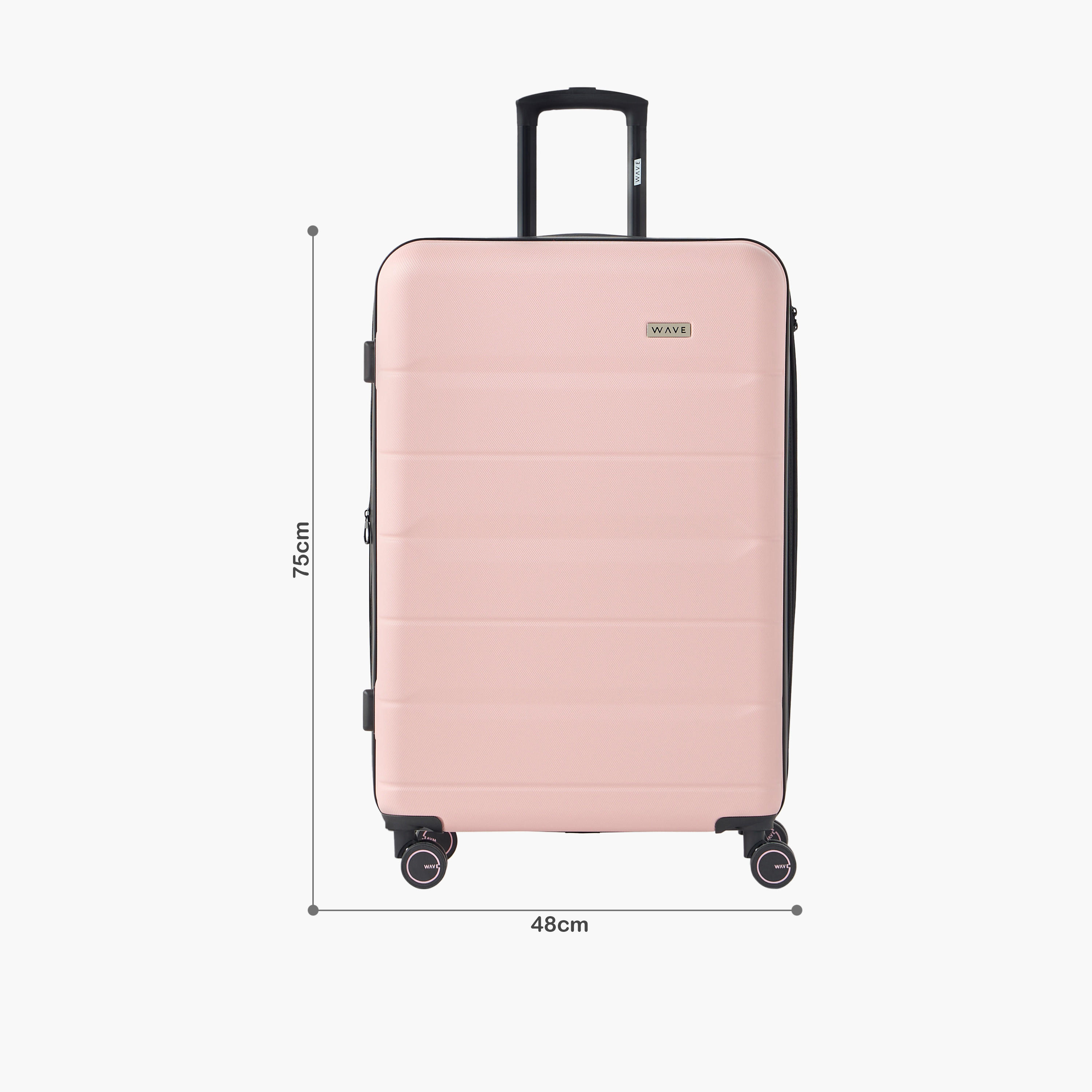 WAVE 3-Piece Hardcase Trolley Bag Set with Retractable Handle-travel-luggagesandbags-luggage-image-2