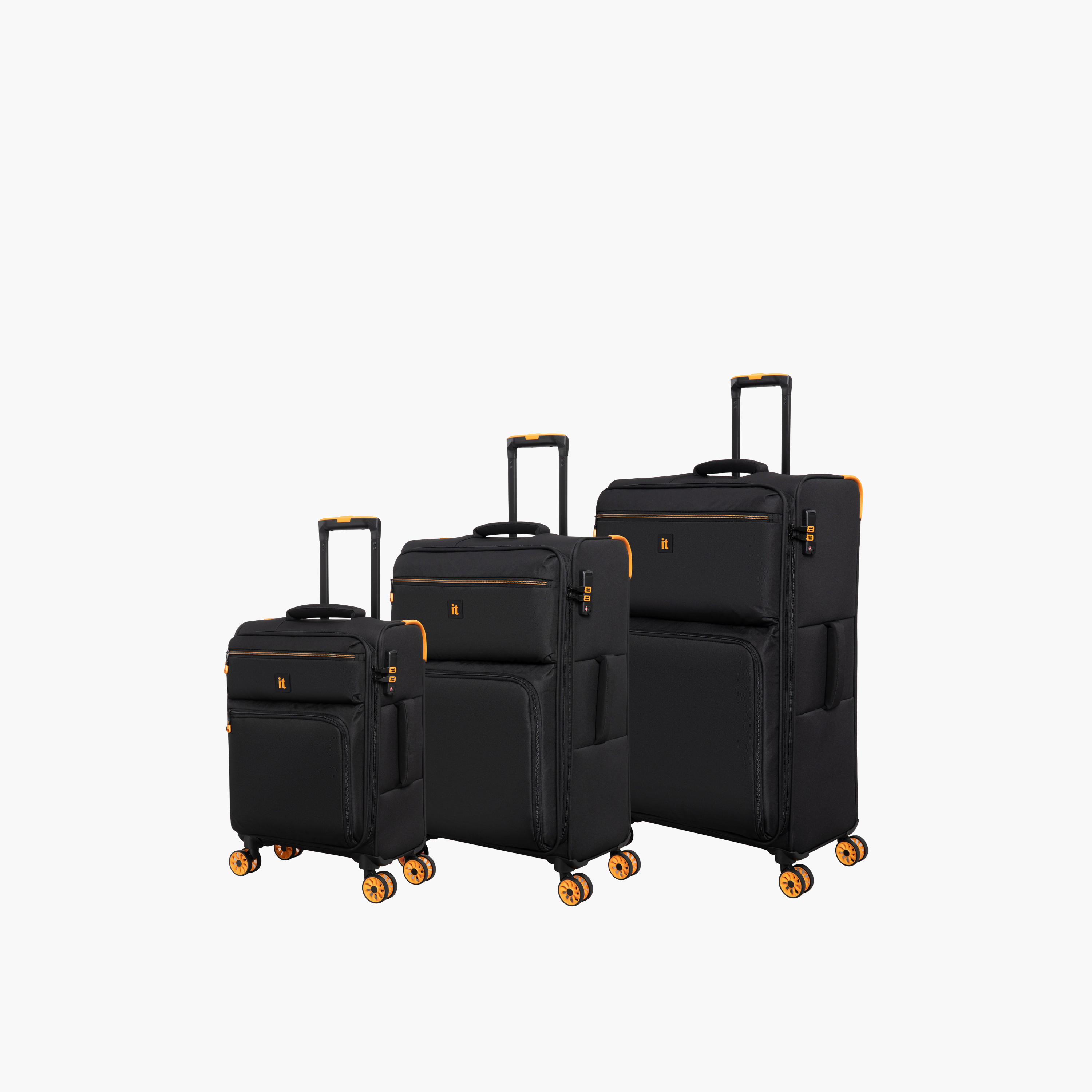 IT Solid Softcase Trolley Bag with Retractable Handle - 20 Inches Check-in Bag-travel-luggagesandbags-luggage-image-7