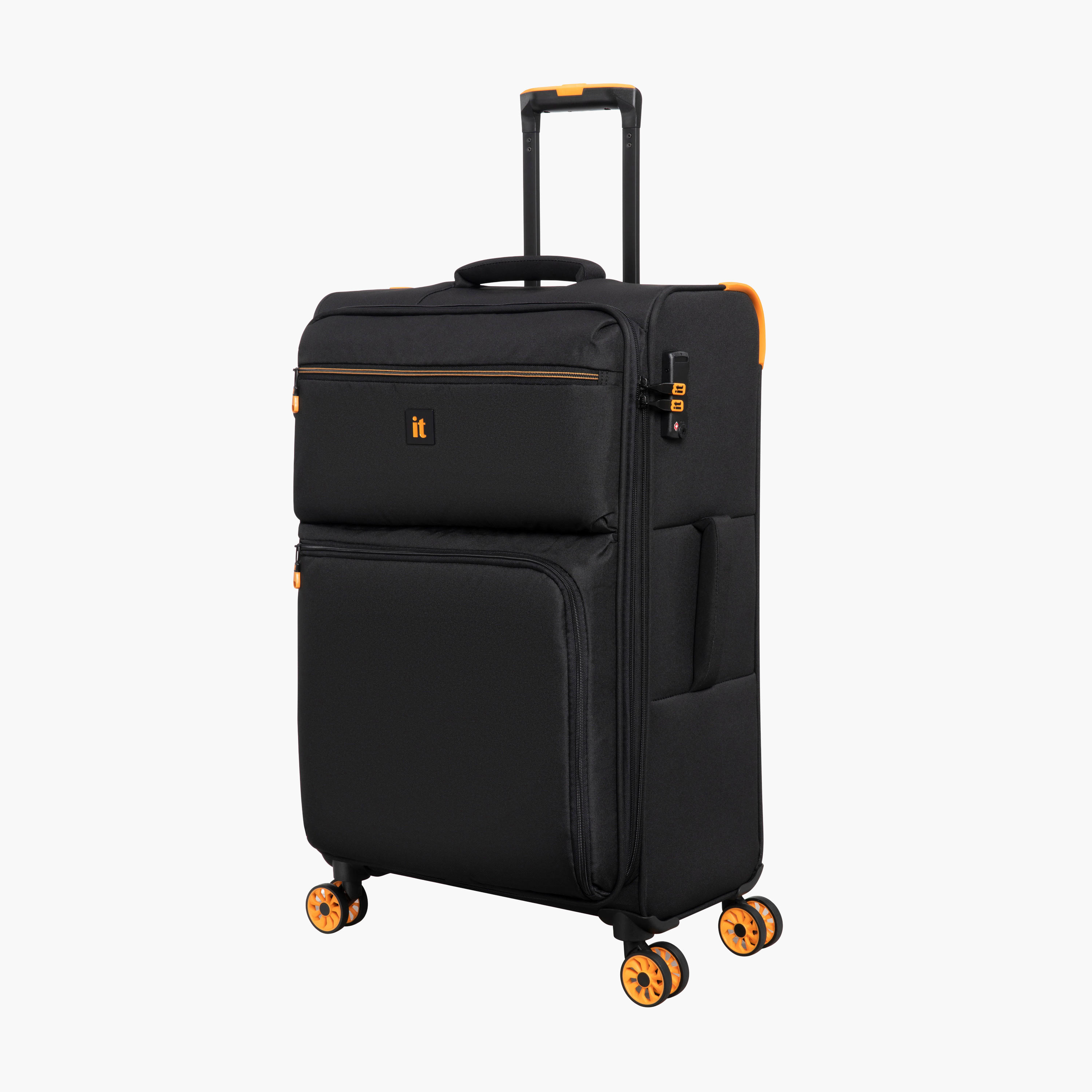 IT Solid Softcase Trolley Bag with Retractable Handle - 24 Inches Check-in Bag-travel-luggagesandbags-luggage-image-2