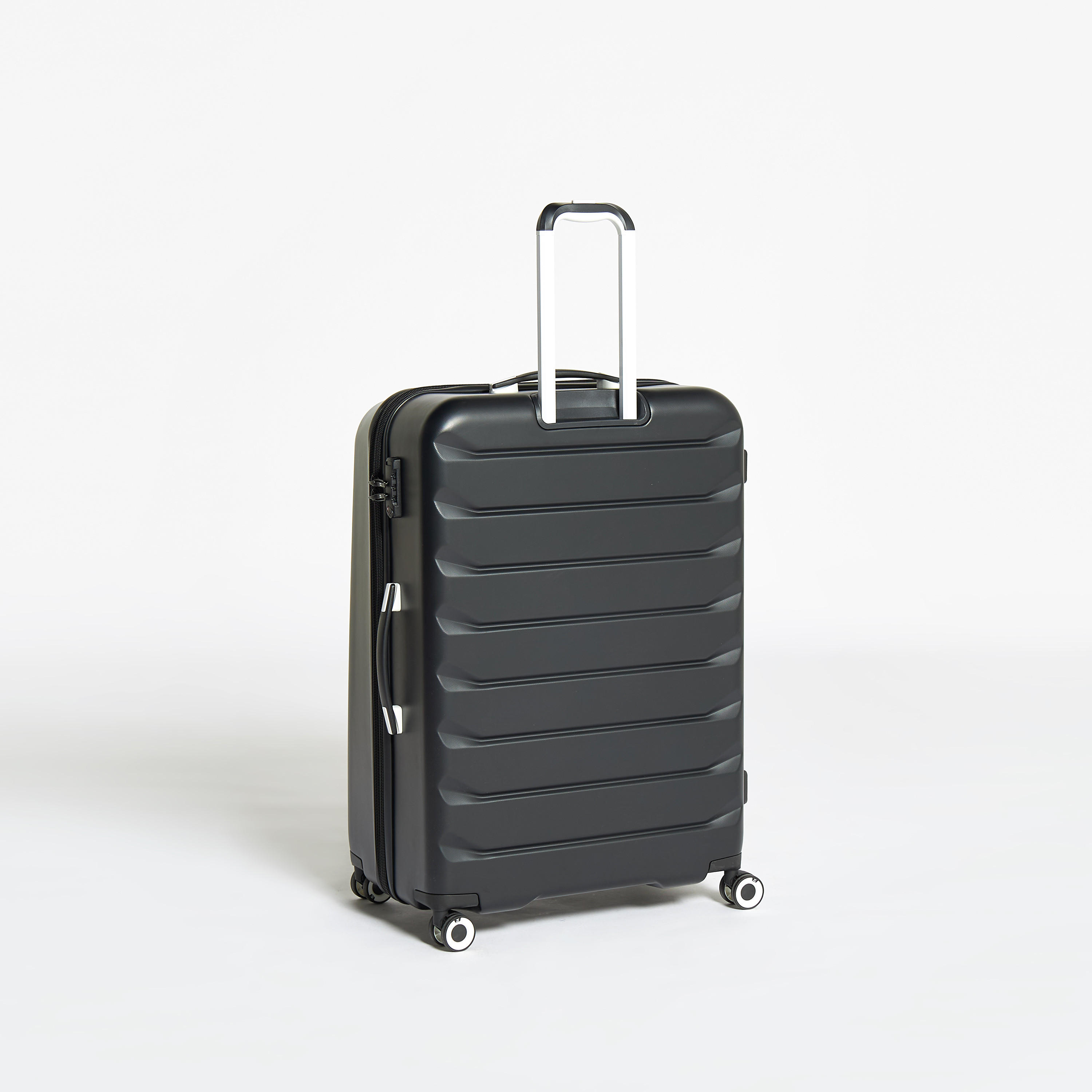 IT Textured Hardcase Luggage Trolley Bag with Retractable Handle and Wheels-travel-luggagesandbags-luggage-image-3