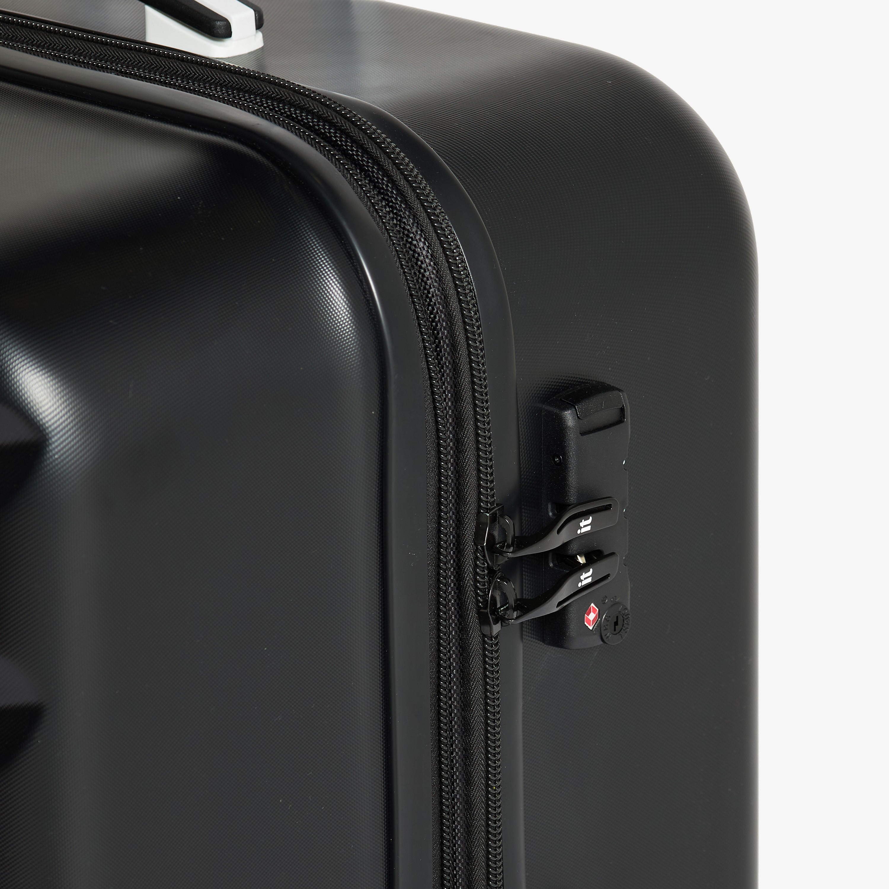 IT Textured Hardcase Luggage Trolley Bag with Retractable Handle and Wheels-travel-luggagesandbags-luggage-image-5