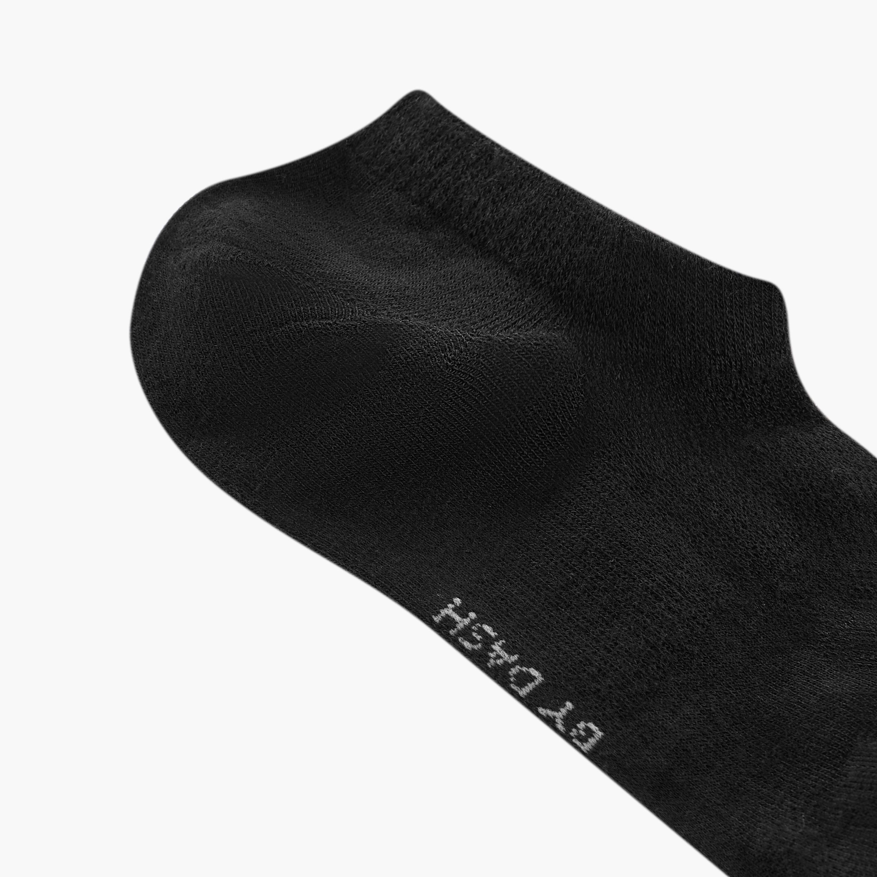 Dash Logo Print Non Terry Ankle Length Socks - Set of 3-women-socksandstockings-image-3