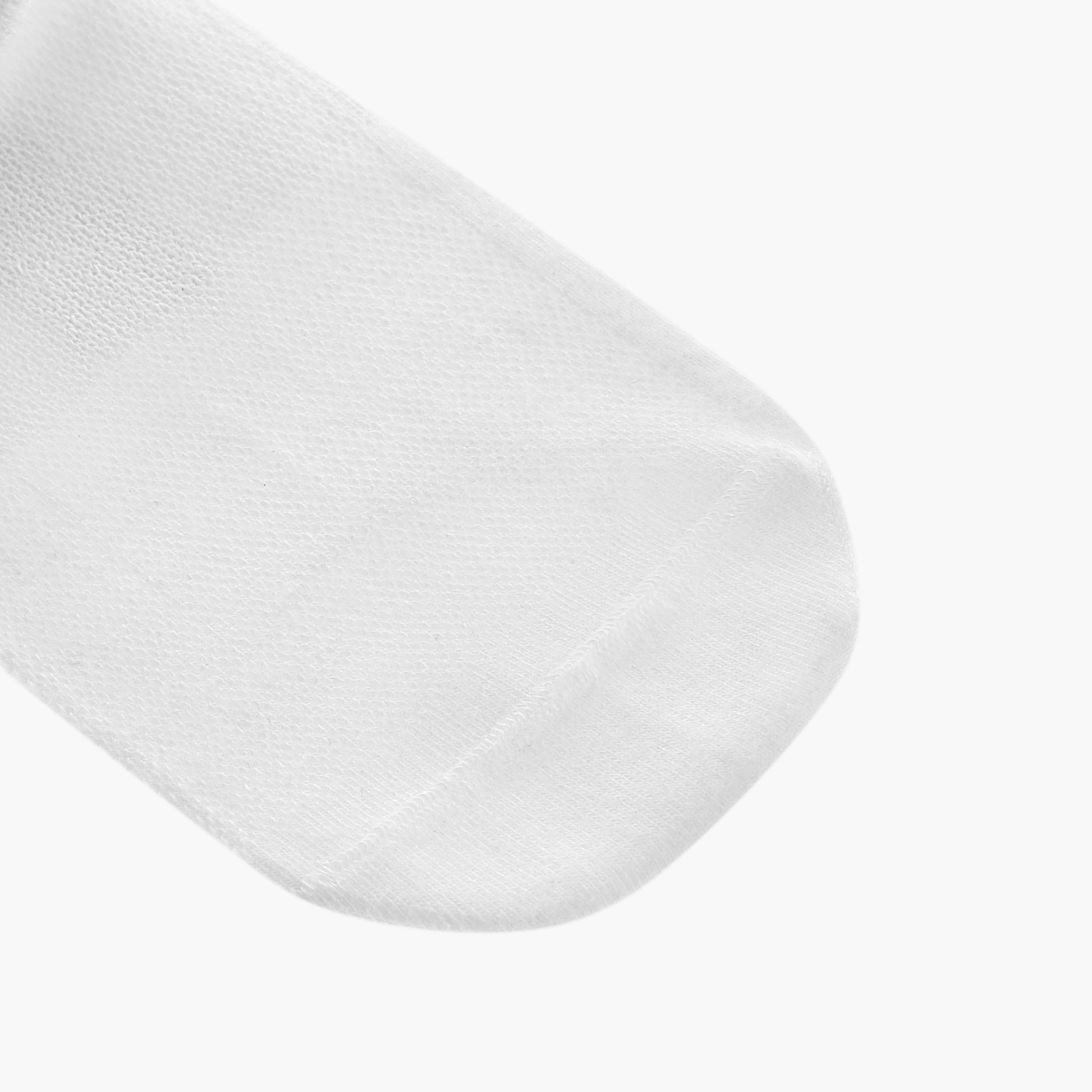 Dash Logo Print Non Terry Ankle Length Socks - Set of 3-women-socksandstockings-image-3