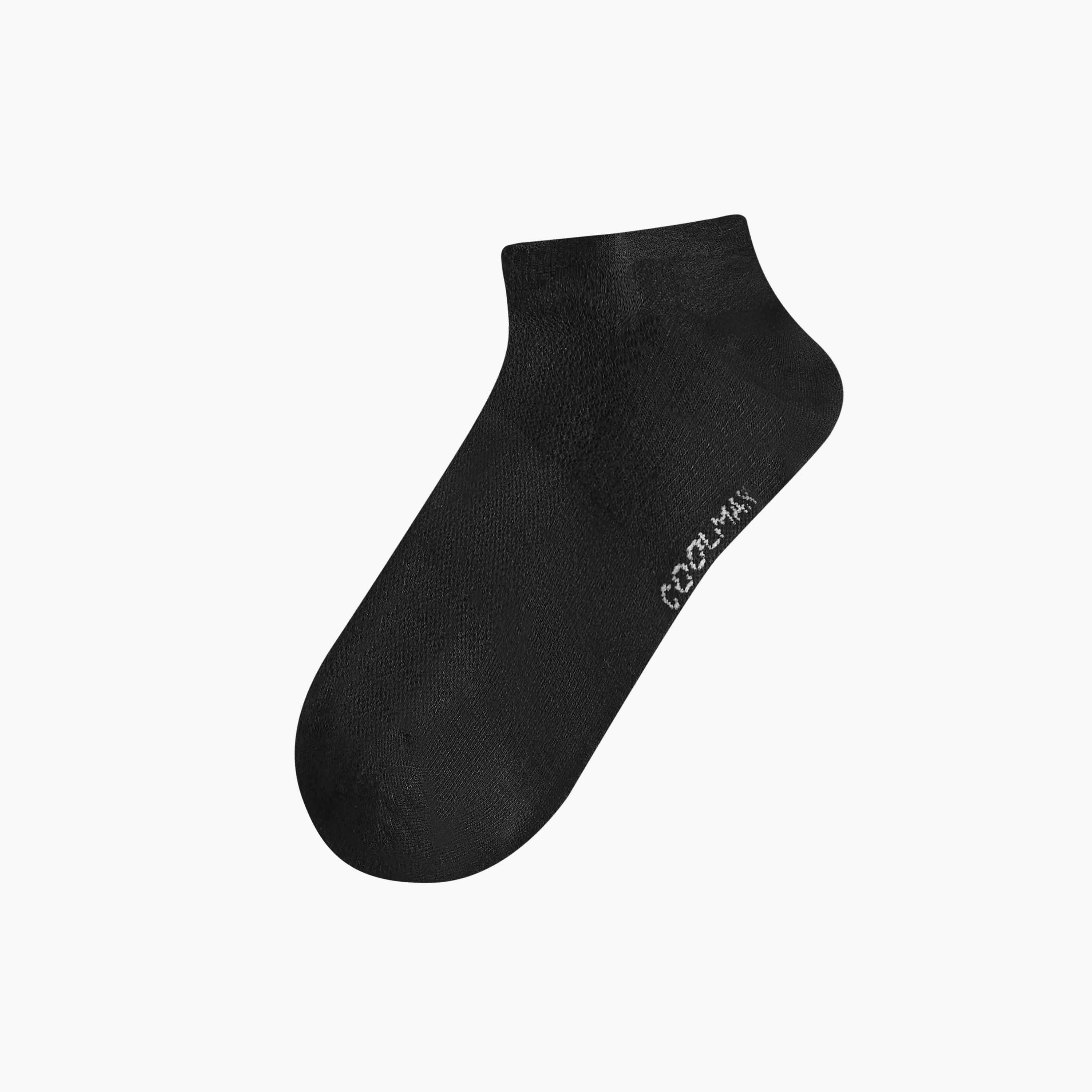 Dash Logo Print Non Terry Ankle Length Socks - Set of 3-men-socks-image-2