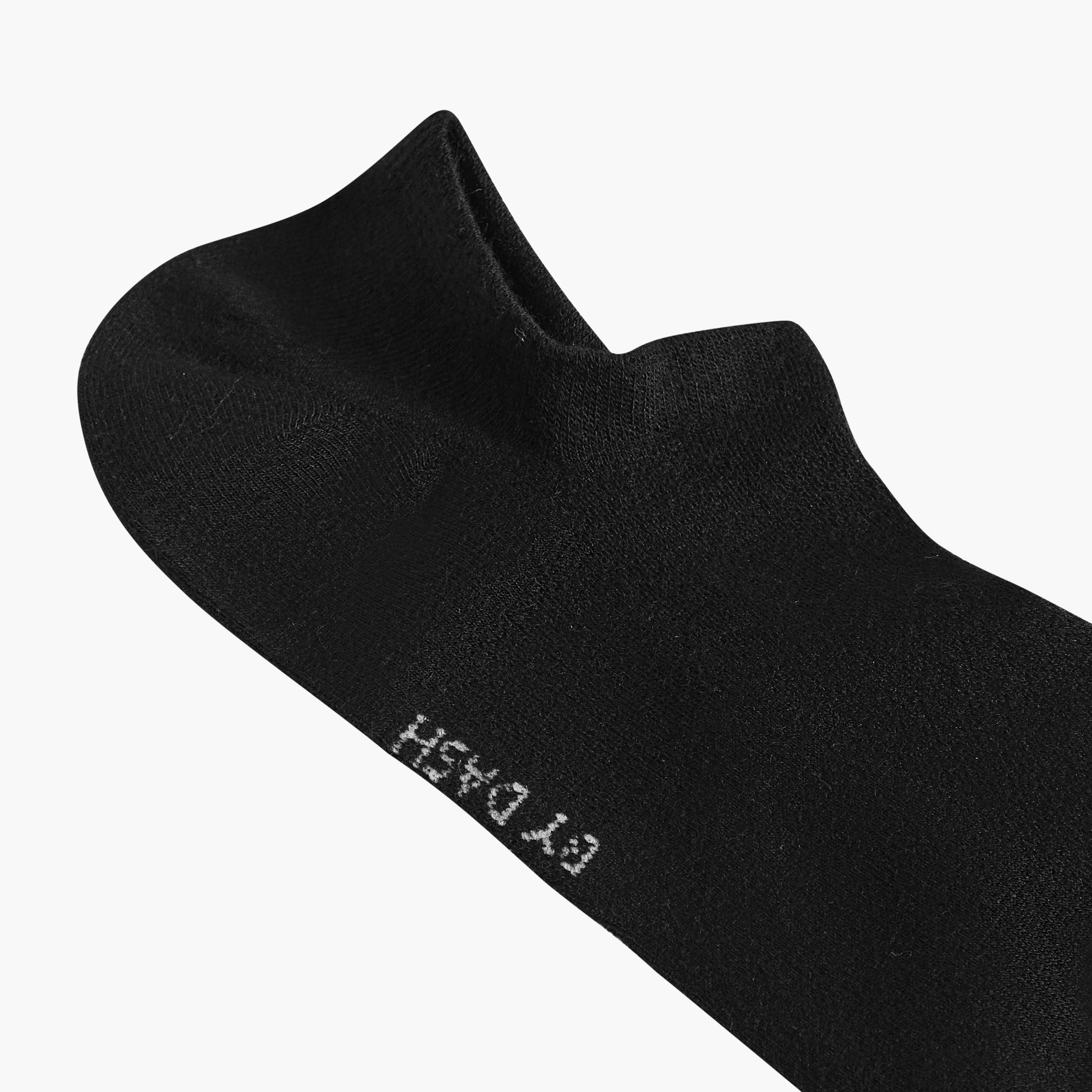 Dash Logo Print Non Terry Ankle Length Socks - Set of 3-men-socks-image-3