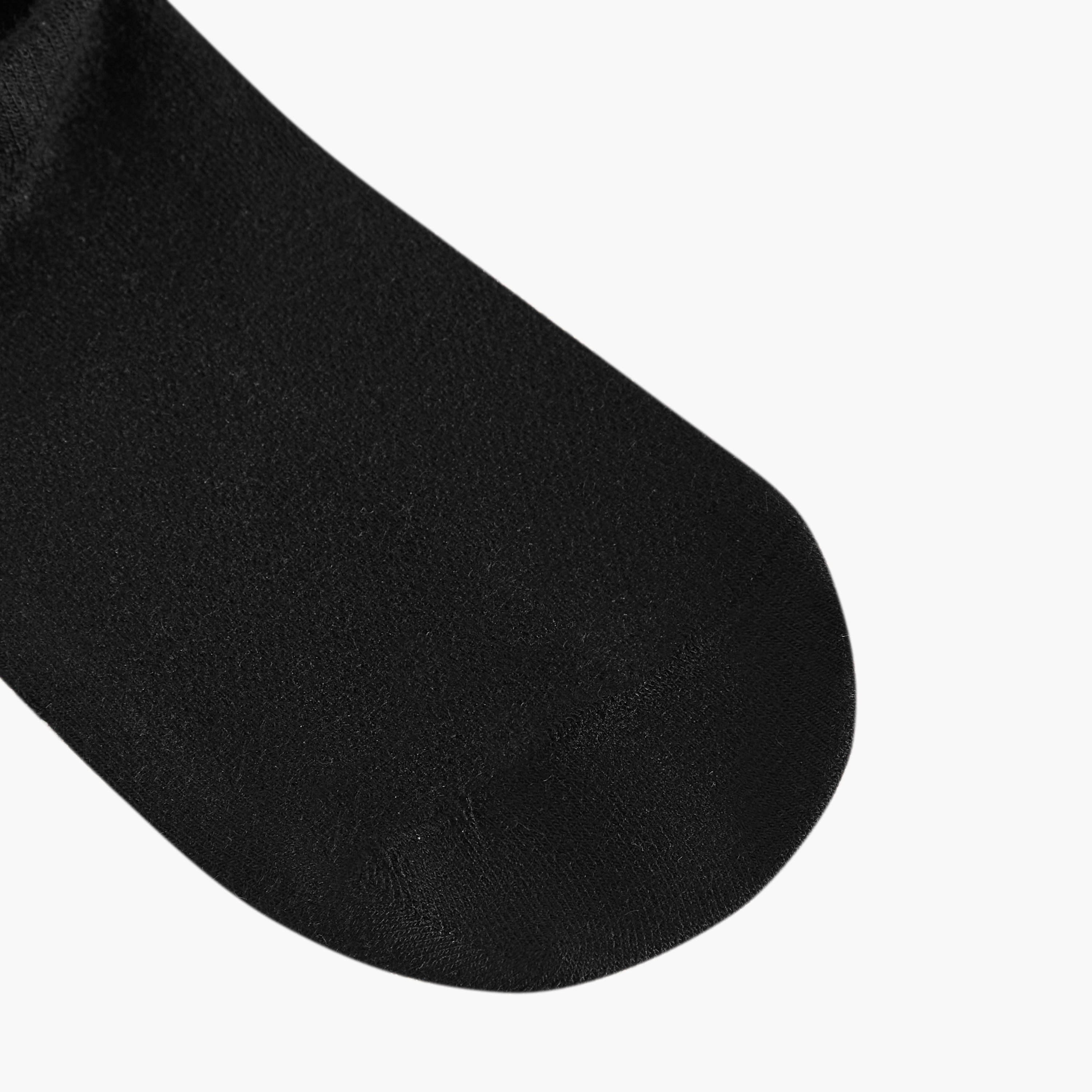 Dash Logo Print Non Terry Ankle Length Socks - Set of 3-men-socks-image-5
