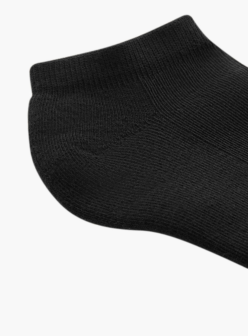 Dash Solid Ankle Length Cushioned Sports Socks - Set of 3-men-socks-image-5