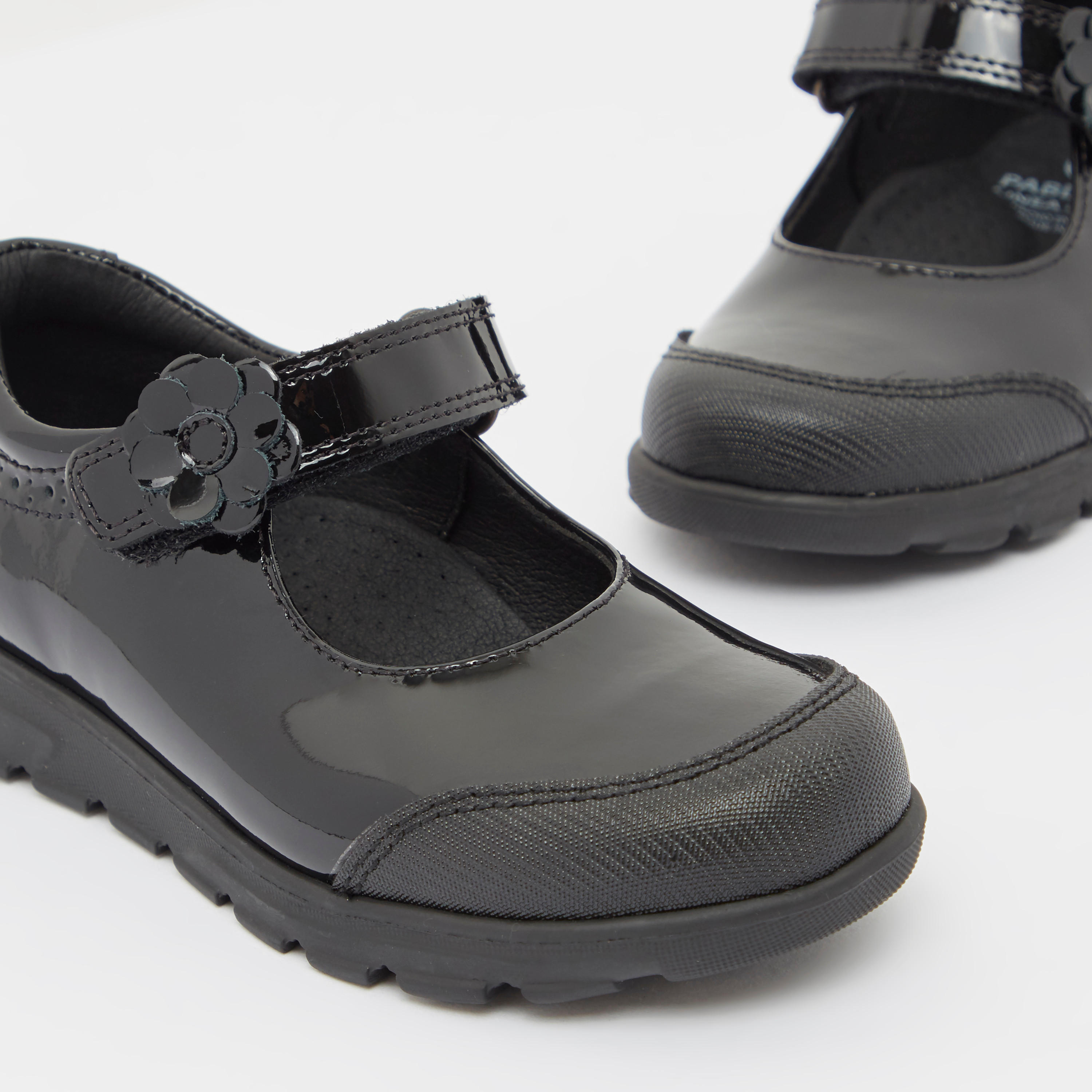 Pablosky Girls' Mary Jane Shoes with Hook and Loop Closure-girls-shoes-schoolshoes-image-4