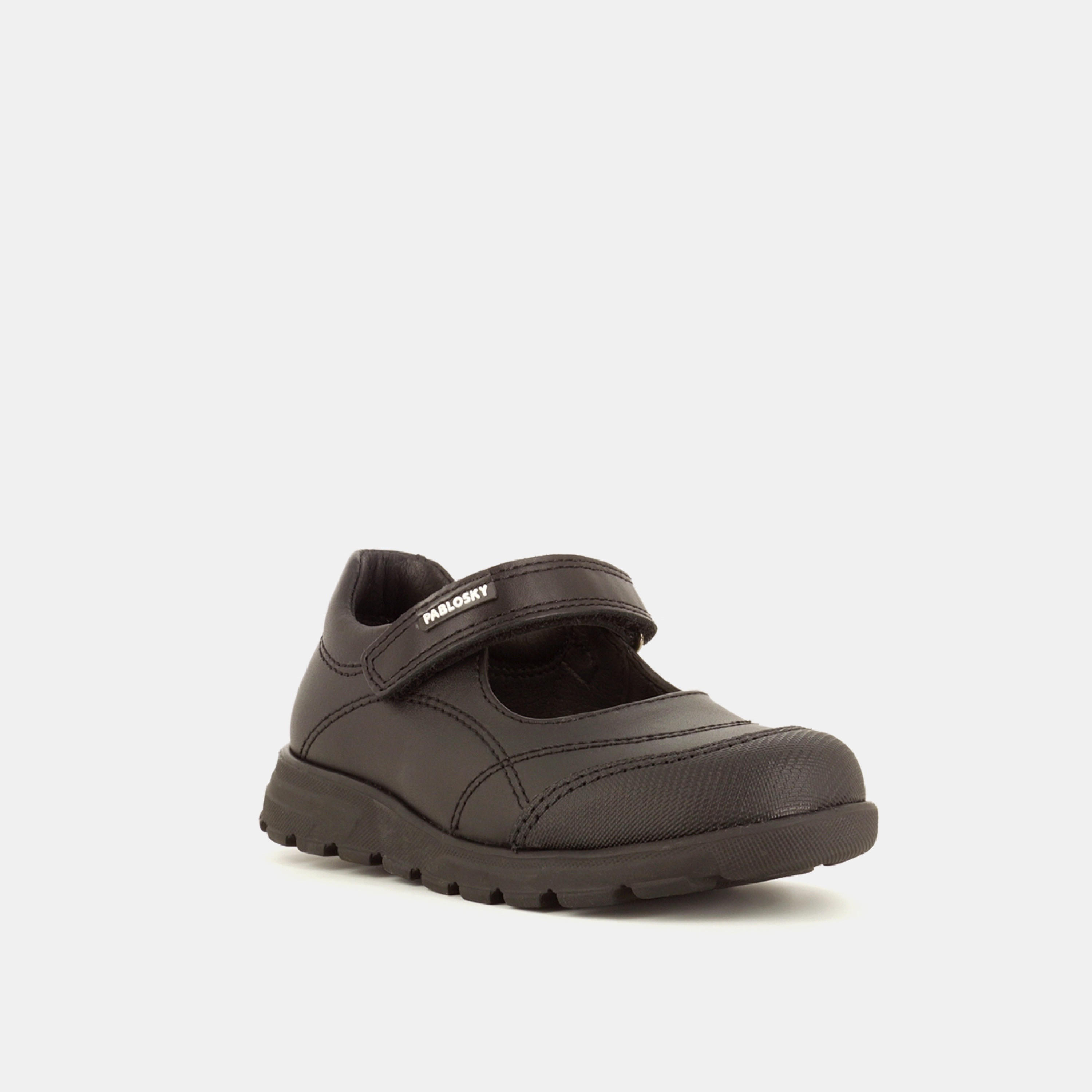 Pablosky Girls' Mary Jane Shoes with Hook and Loop Closure-girls-shoes-schoolshoes-image-2