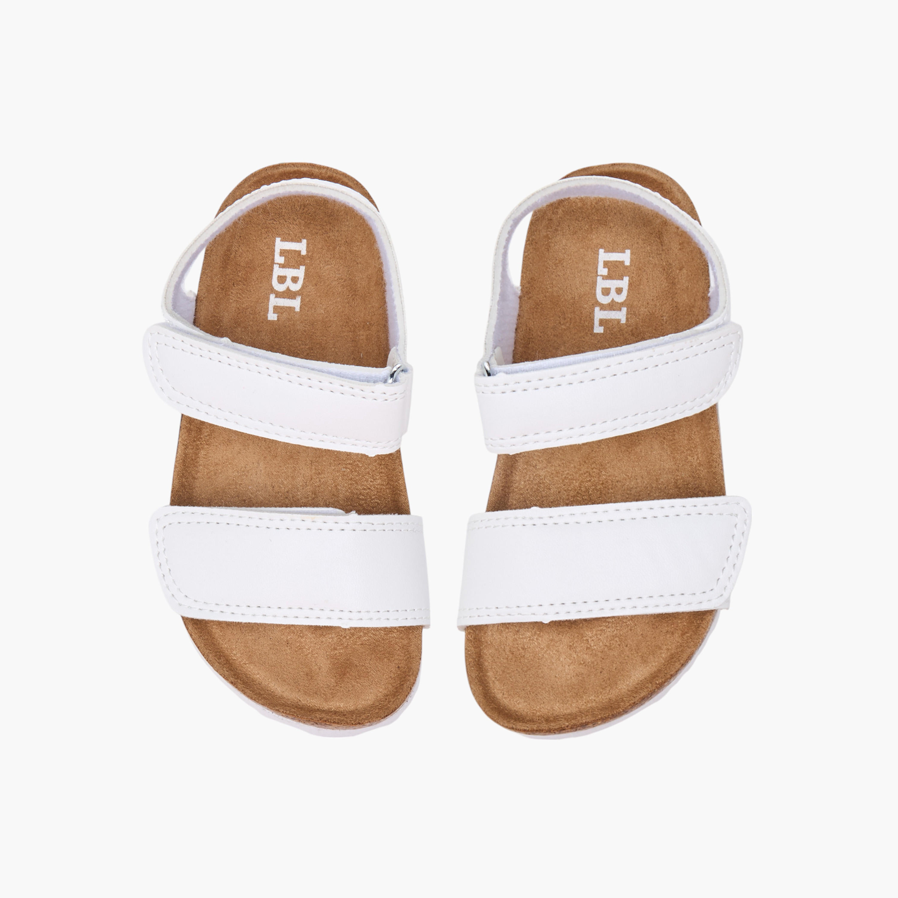 LBL by Shoexpress Solid Sandals with Hook and Loop Closure-boys-shoes-sandals-image-1