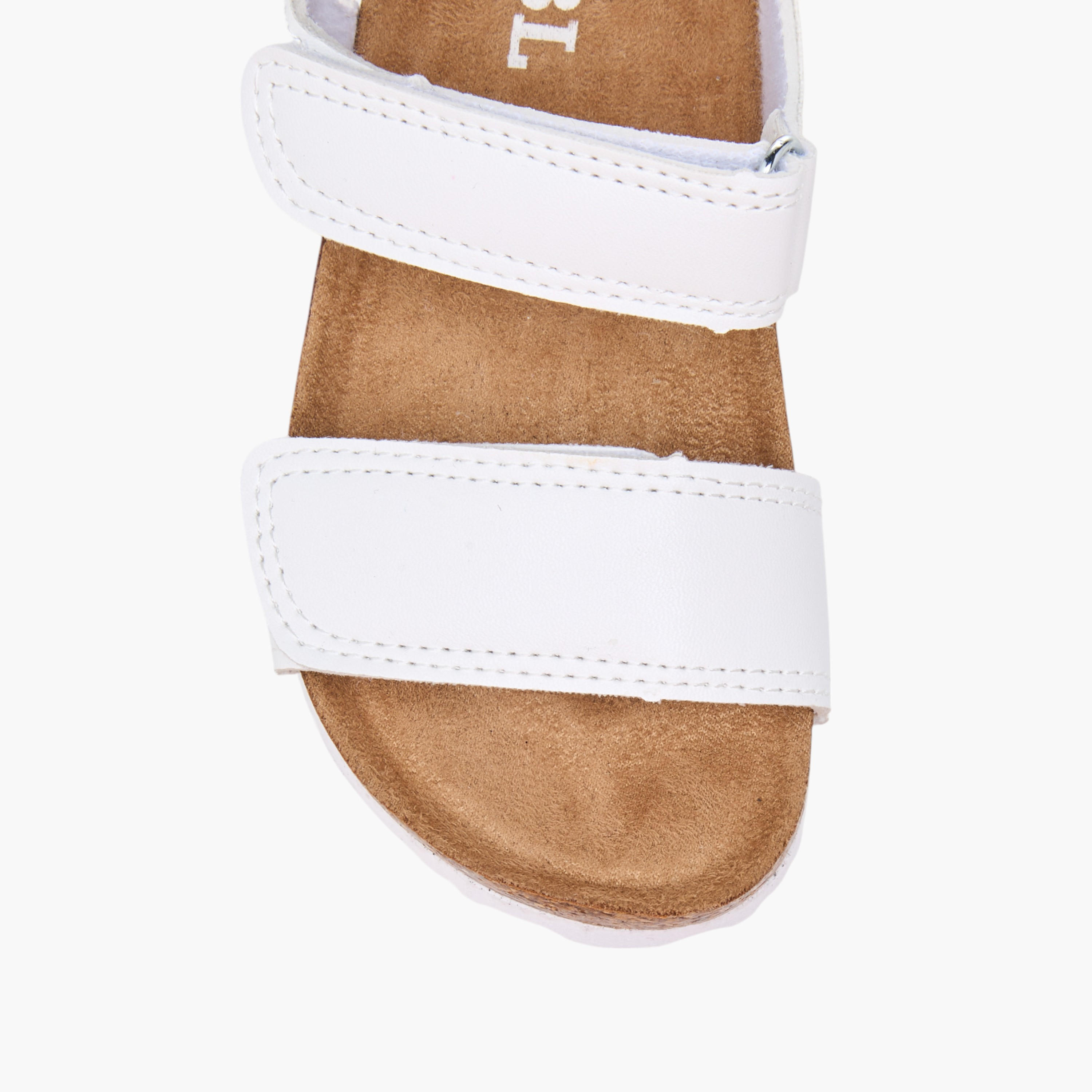 LBL by Shoexpress Solid Sandals with Hook and Loop Closure-boys-shoes-sandals-image-3