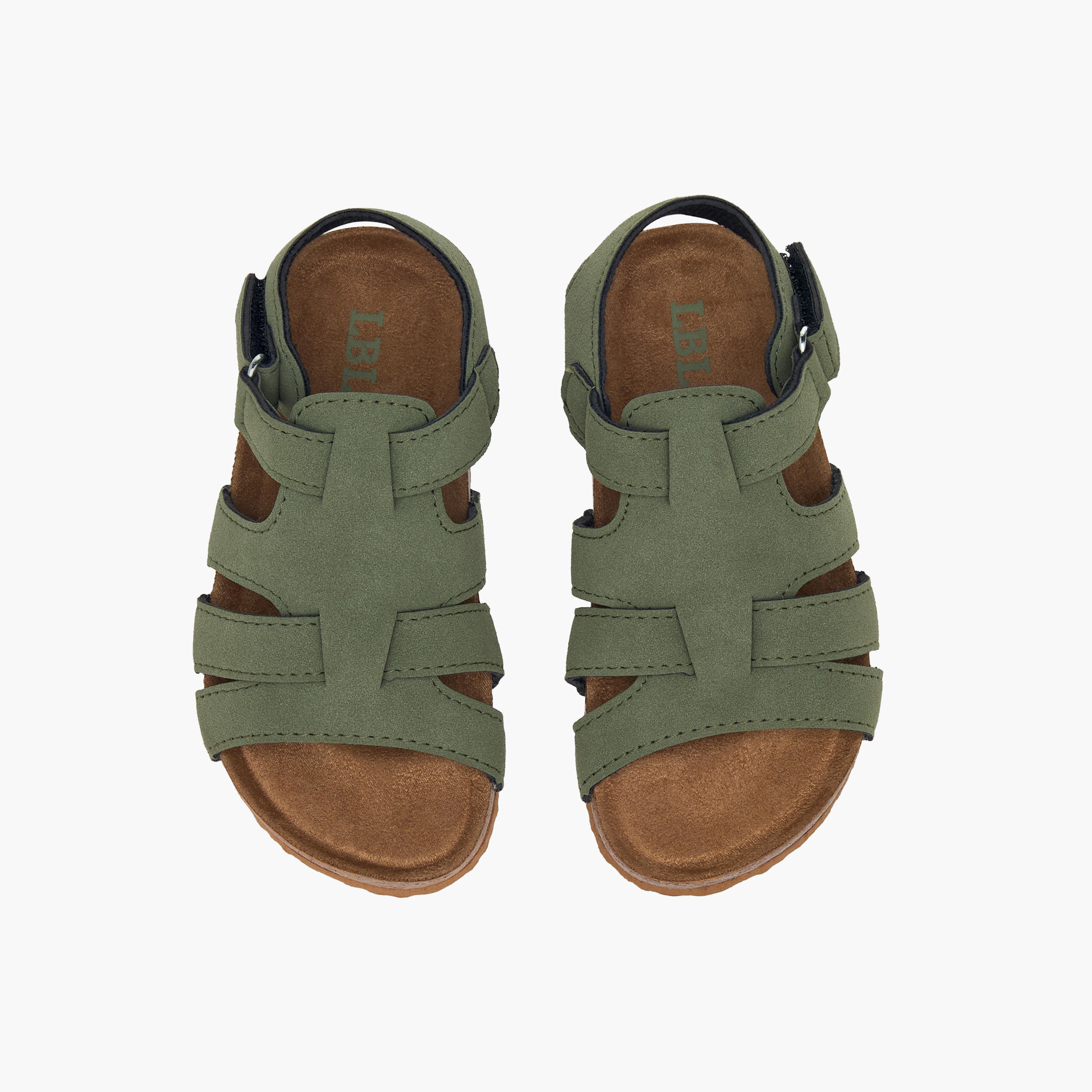 LBL by Shoexpress Strappy Sandals with Hook and Loop Closure-boys-shoes-sandals-image-1