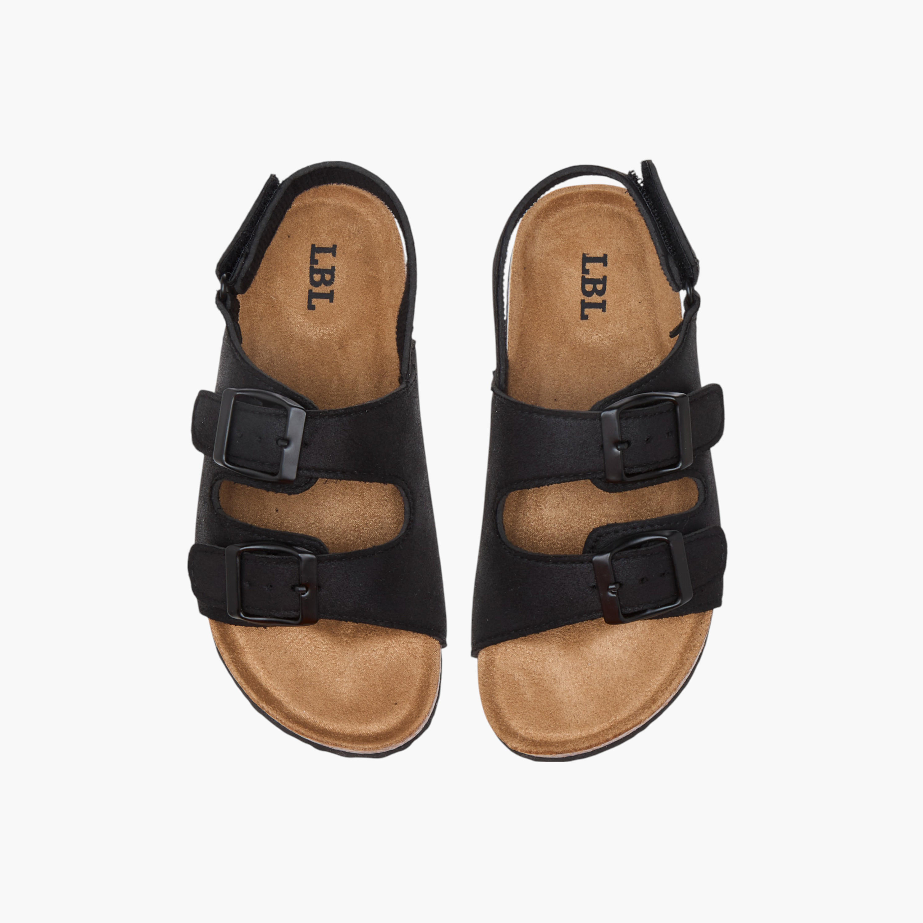 LBL by Shoexpress Buckle Accent Strap Sandals with Hook and Loop Closure-boys-shoes-sandals-image-1