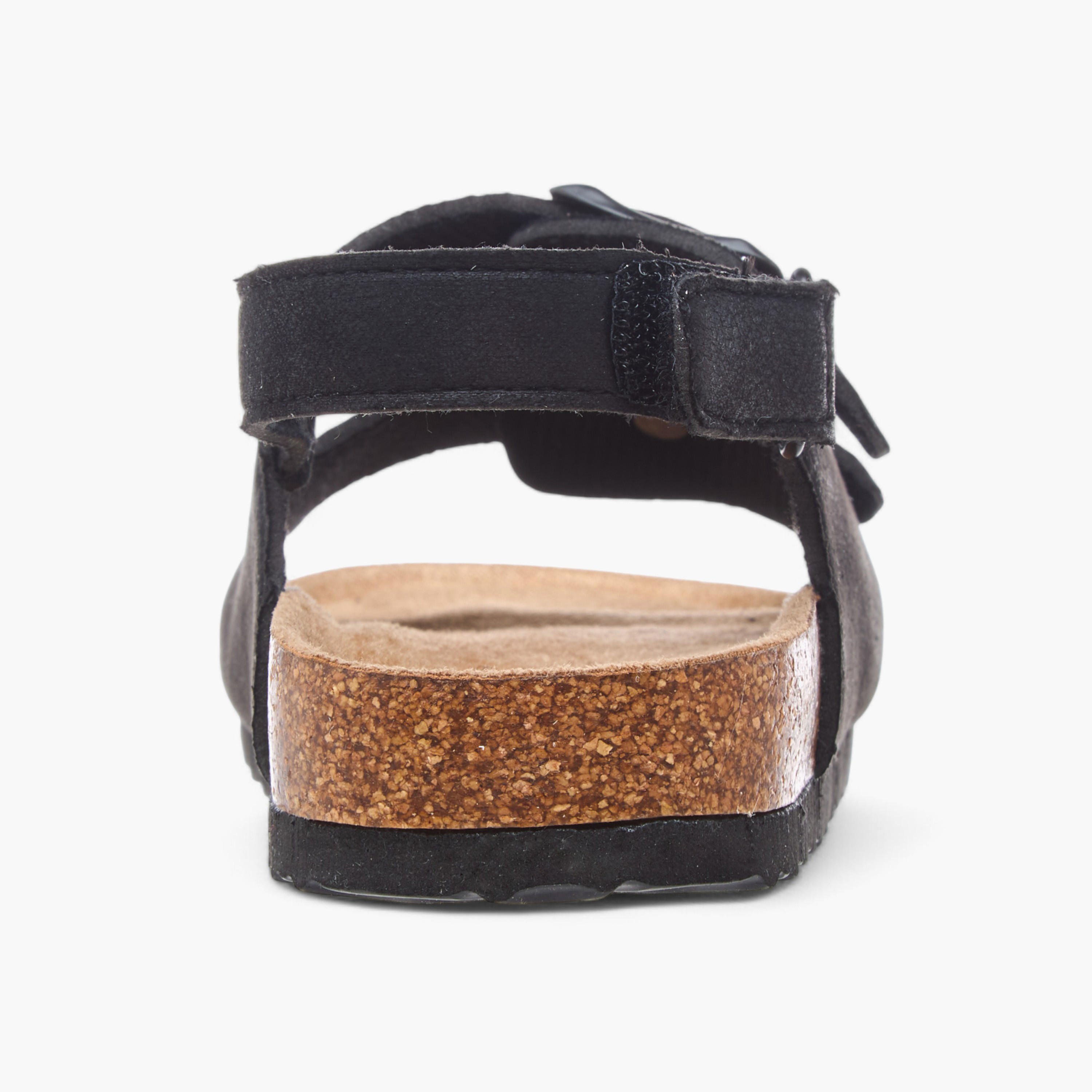 LBL by Shoexpress Buckle Accent Strap Sandals with Hook and Loop Closure-boys-shoes-sandals-image-4