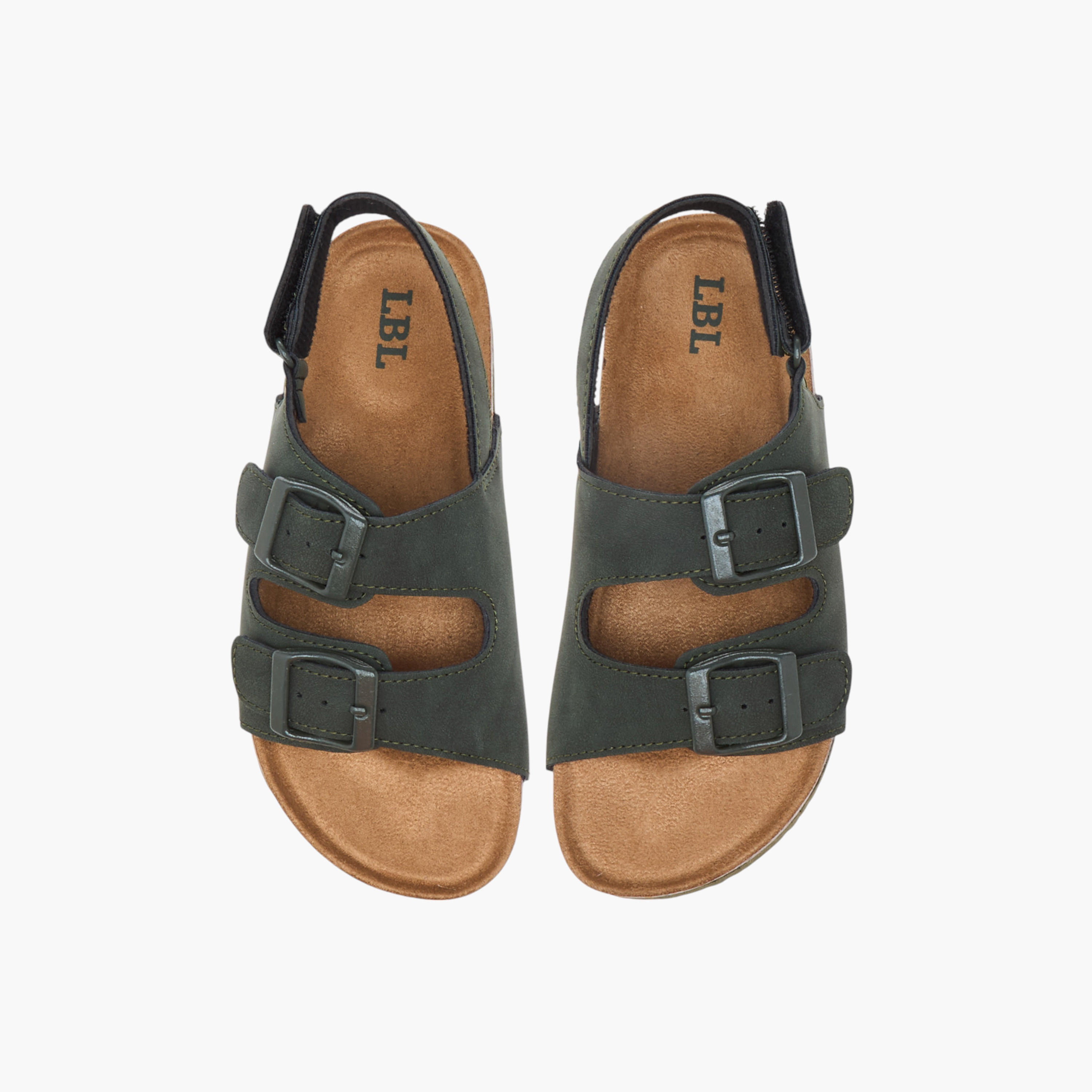 LBL by Shoexpress Buckle Accent Strap Sandals with Hook and Loop Closure-boys-shoes-sandals-image-1