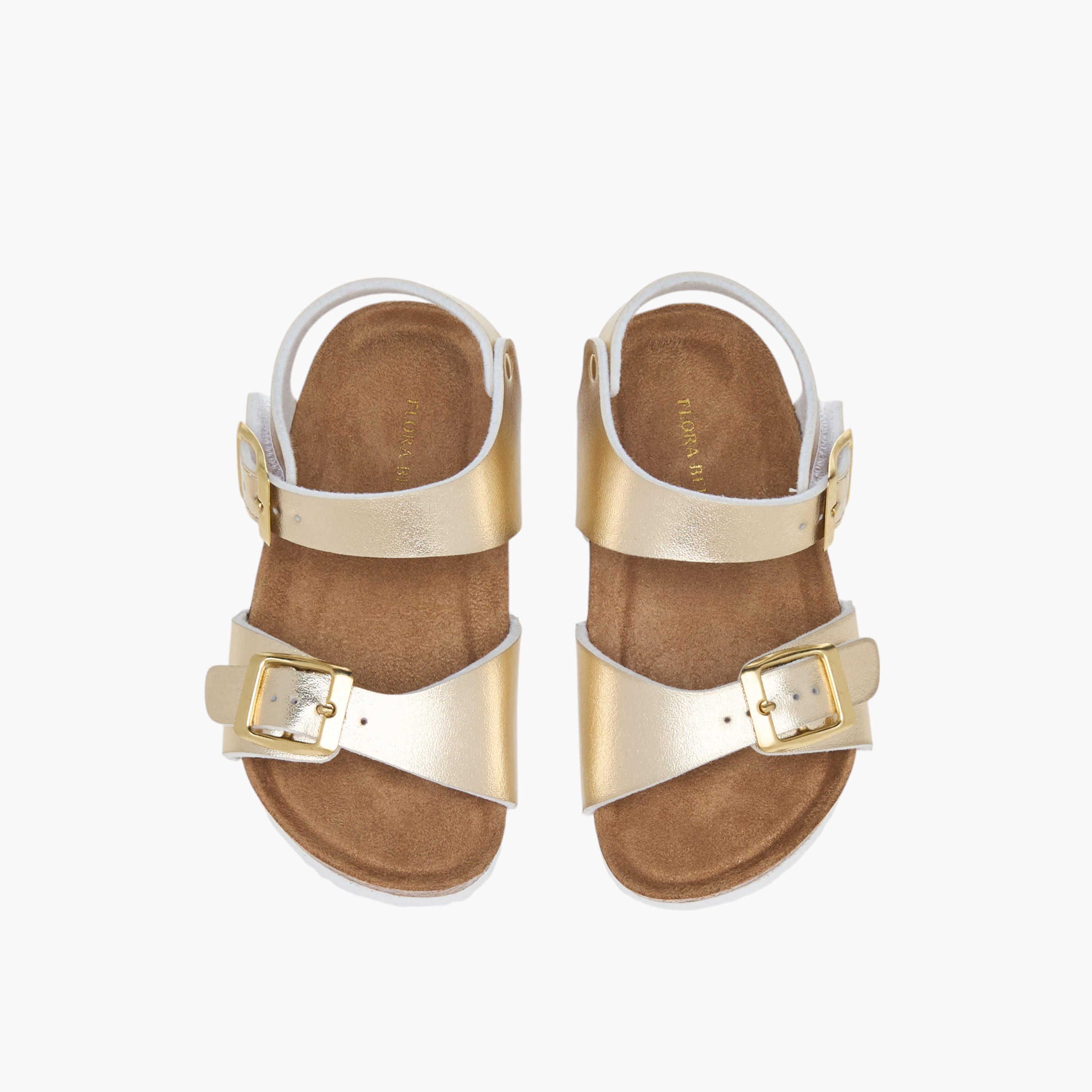 صندل سادة بشريط إغلاق لاصق من فلورا بيلا-girls-shoes-sandals-image-1
