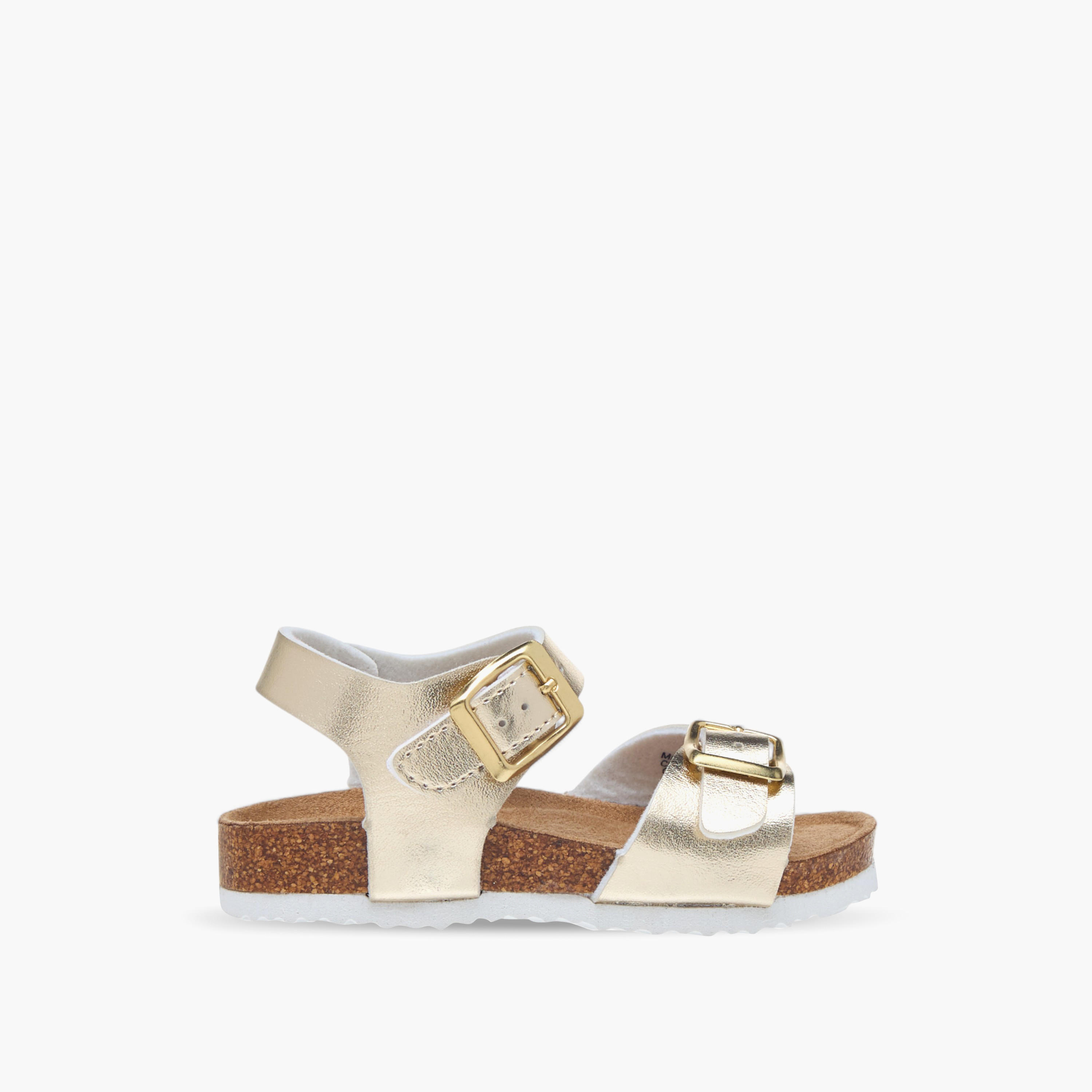 صندل سادة بشريط إغلاق لاصق من فلورا بيلا-girls-shoes-sandals-image-2