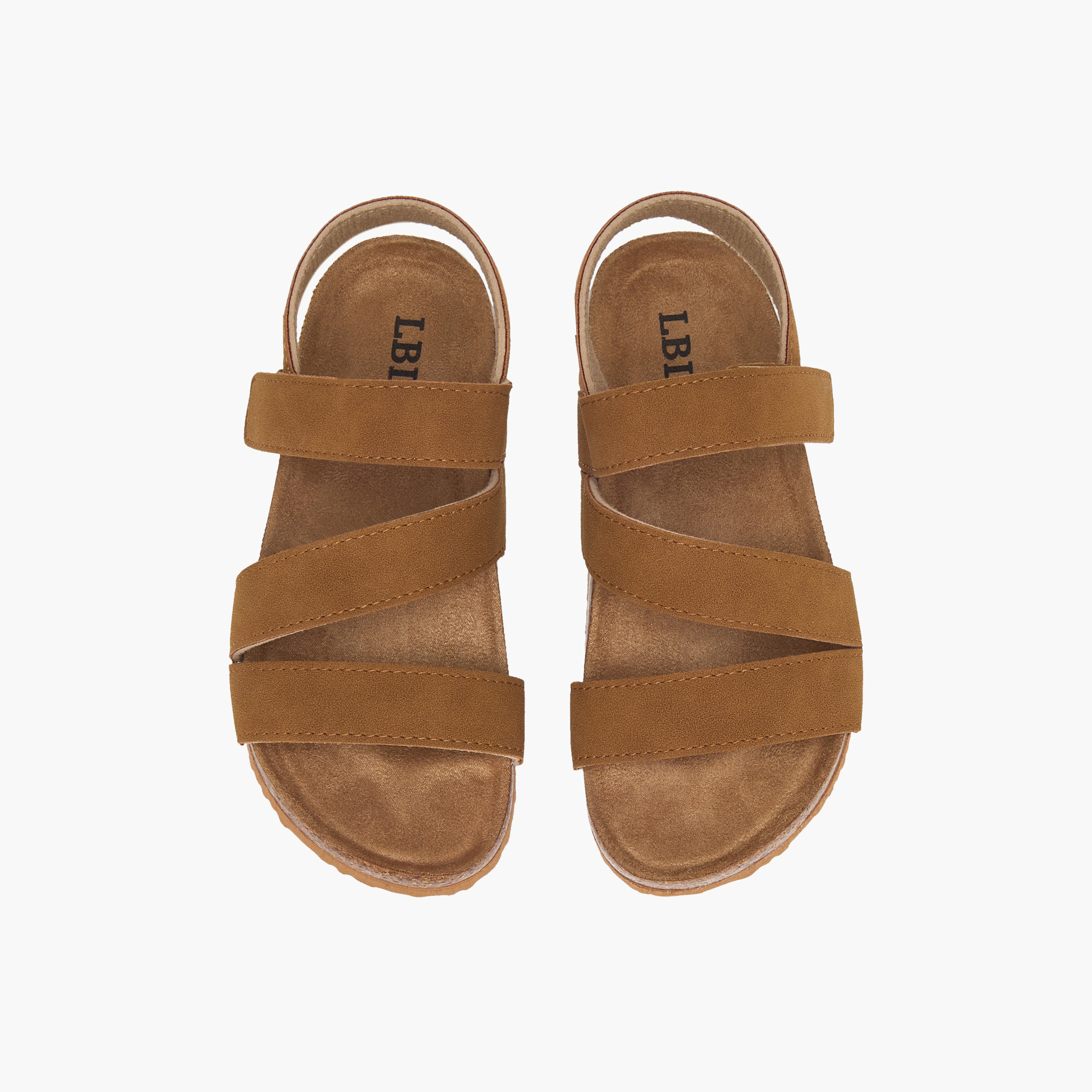LBL by Shoexpress Stitch Detail Sandals with Hook and Loop Closure-boys-shoes-sandals-image-1