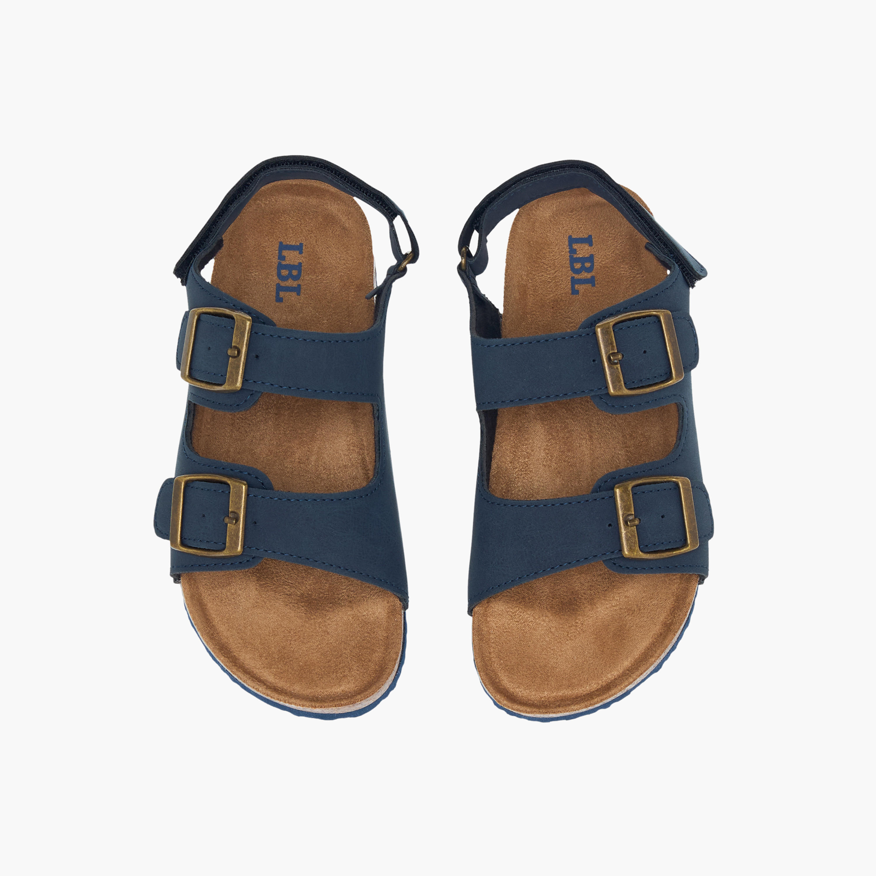 LBL by Shoexpress Solid Sandals with Hook and Loop Closure-boys-shoes-sandals-image-1